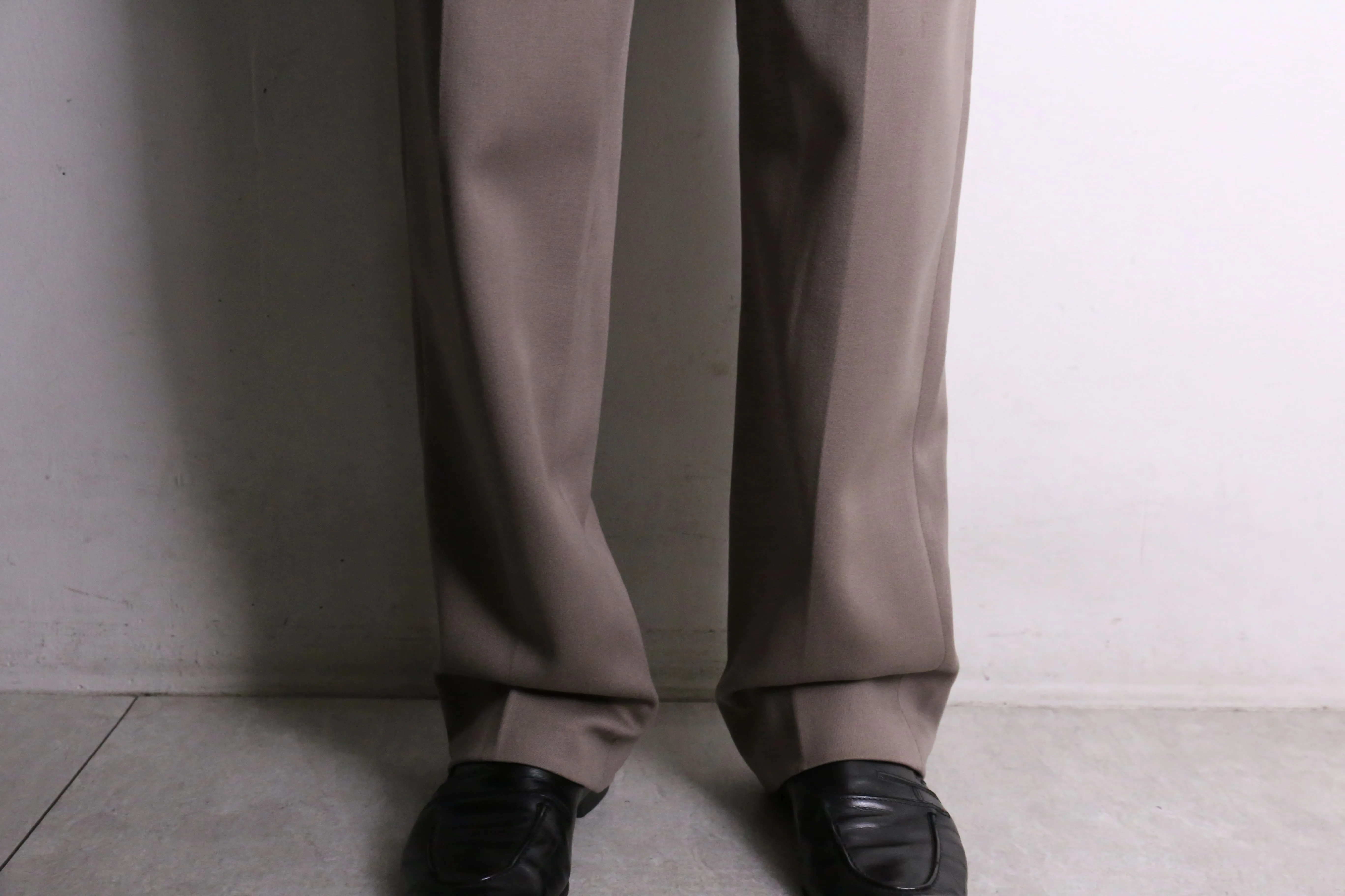 shiny light brown color western dress pants