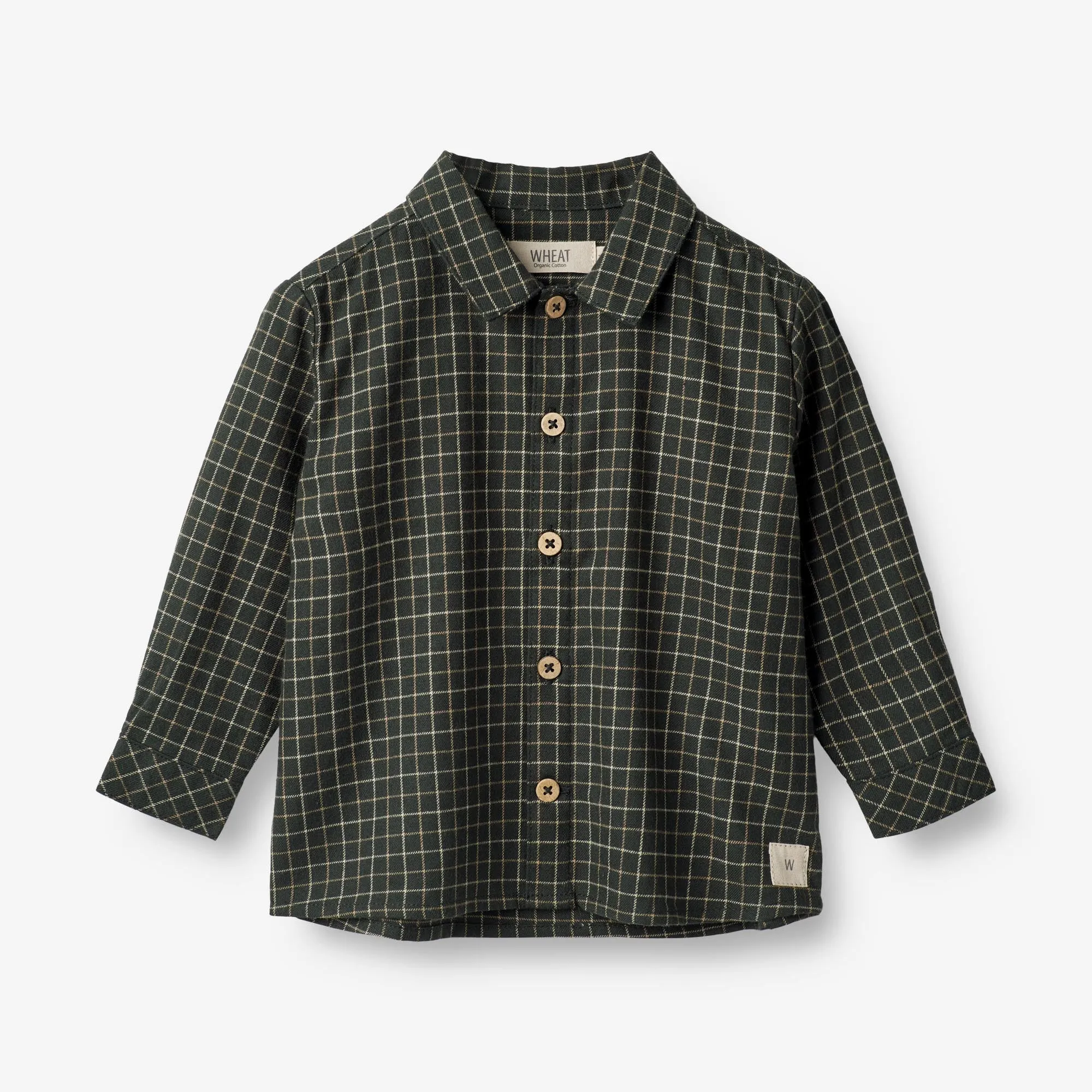 Shirt Oscar | Baby - black coal check