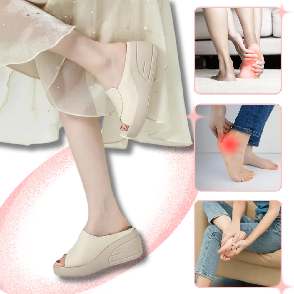 Shock Absorption Orthopedic Heeled Sandals