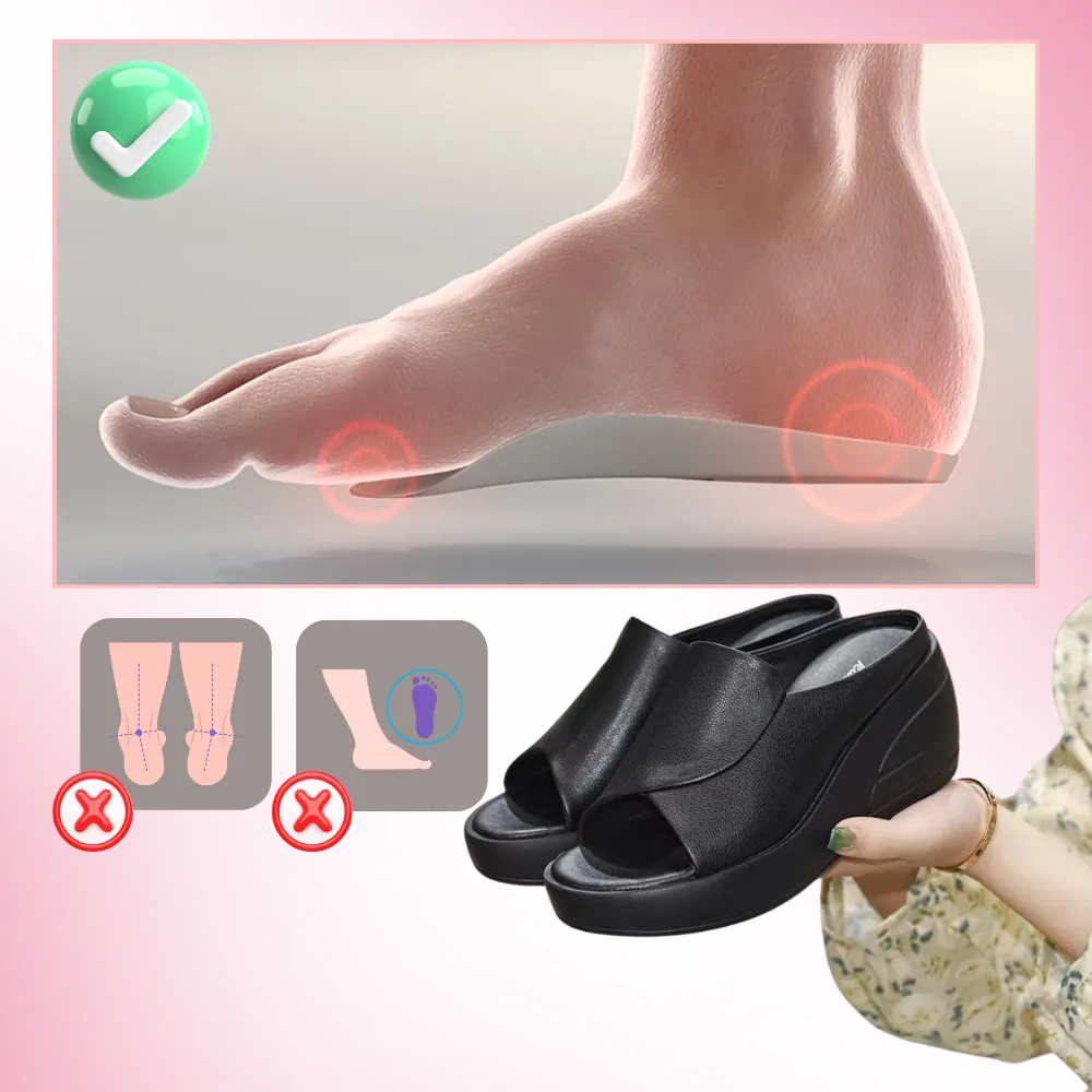 Shock Absorption Orthopedic Heeled Sandals