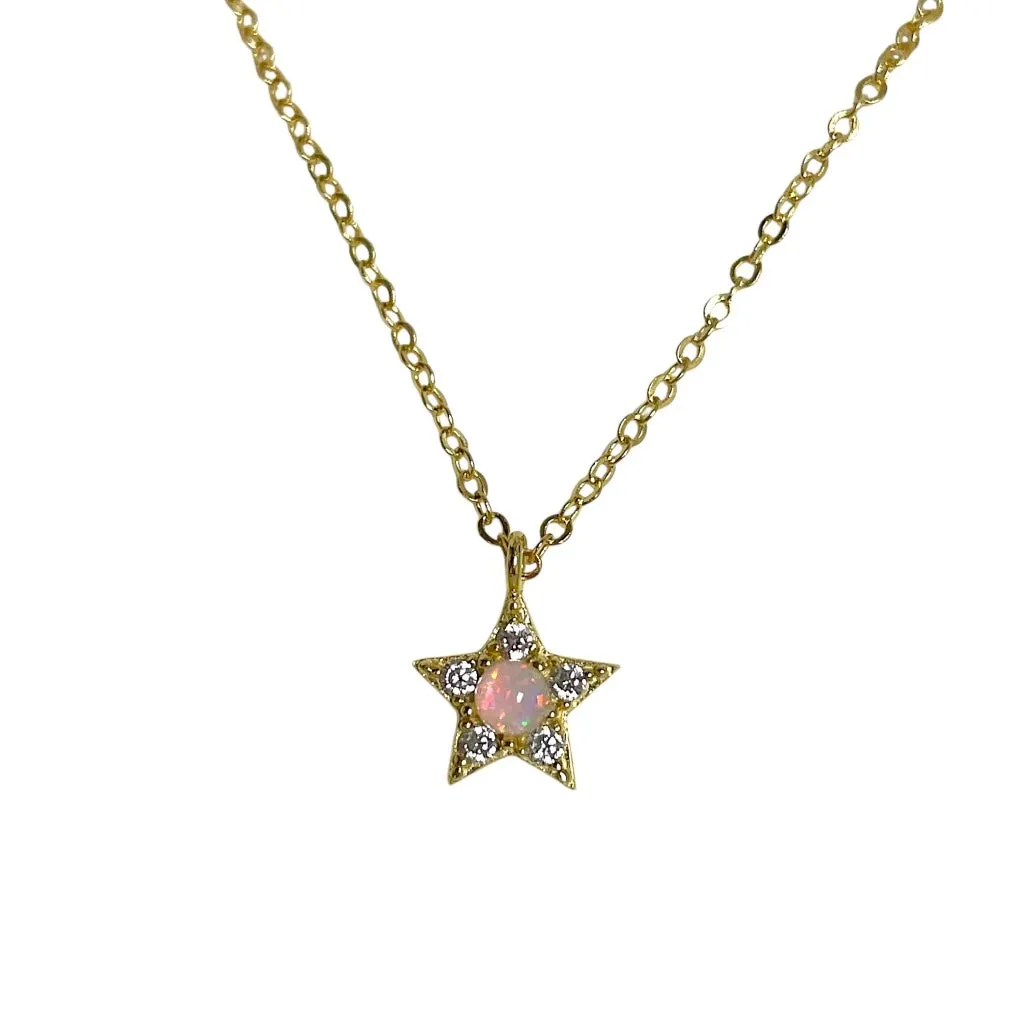 Shooting Star Opal Necklace