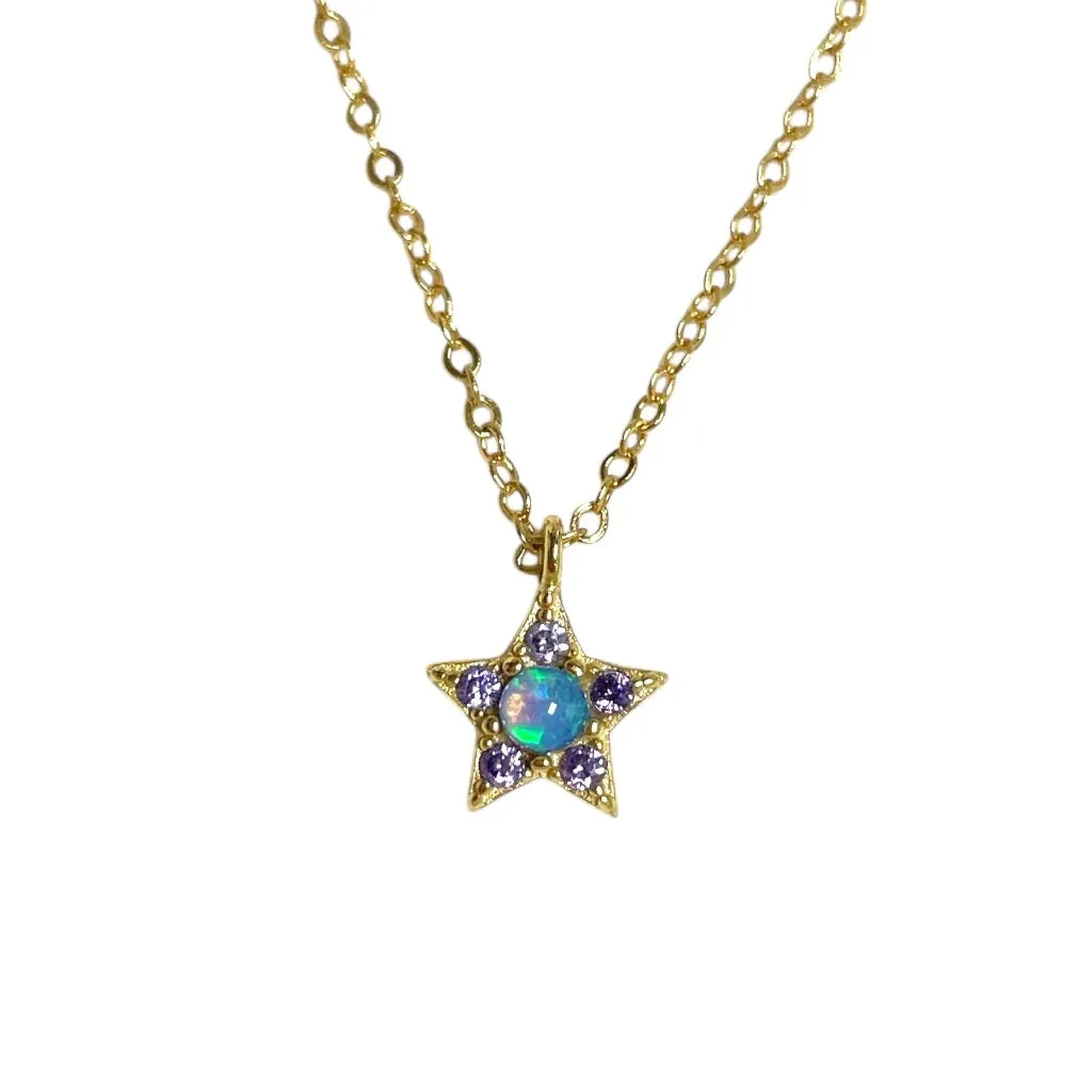 Shooting Star Opal Necklace