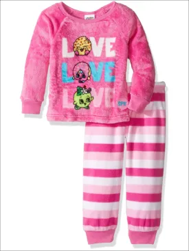 Shopkins Girls' Luxe Plush 2-Piece Pajama Set, Sizes 6-12