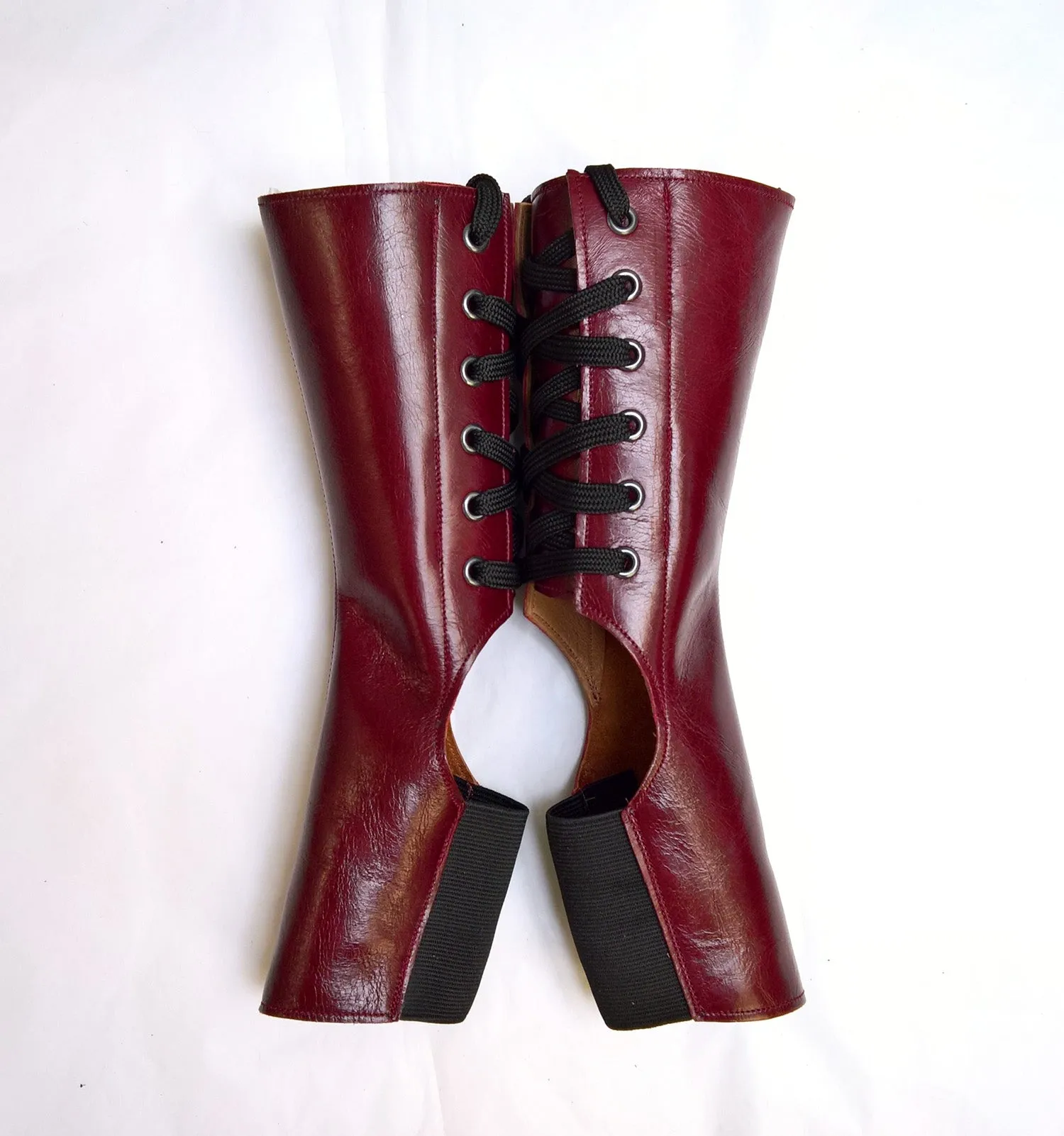 Short BURGUNDY Aerial boots