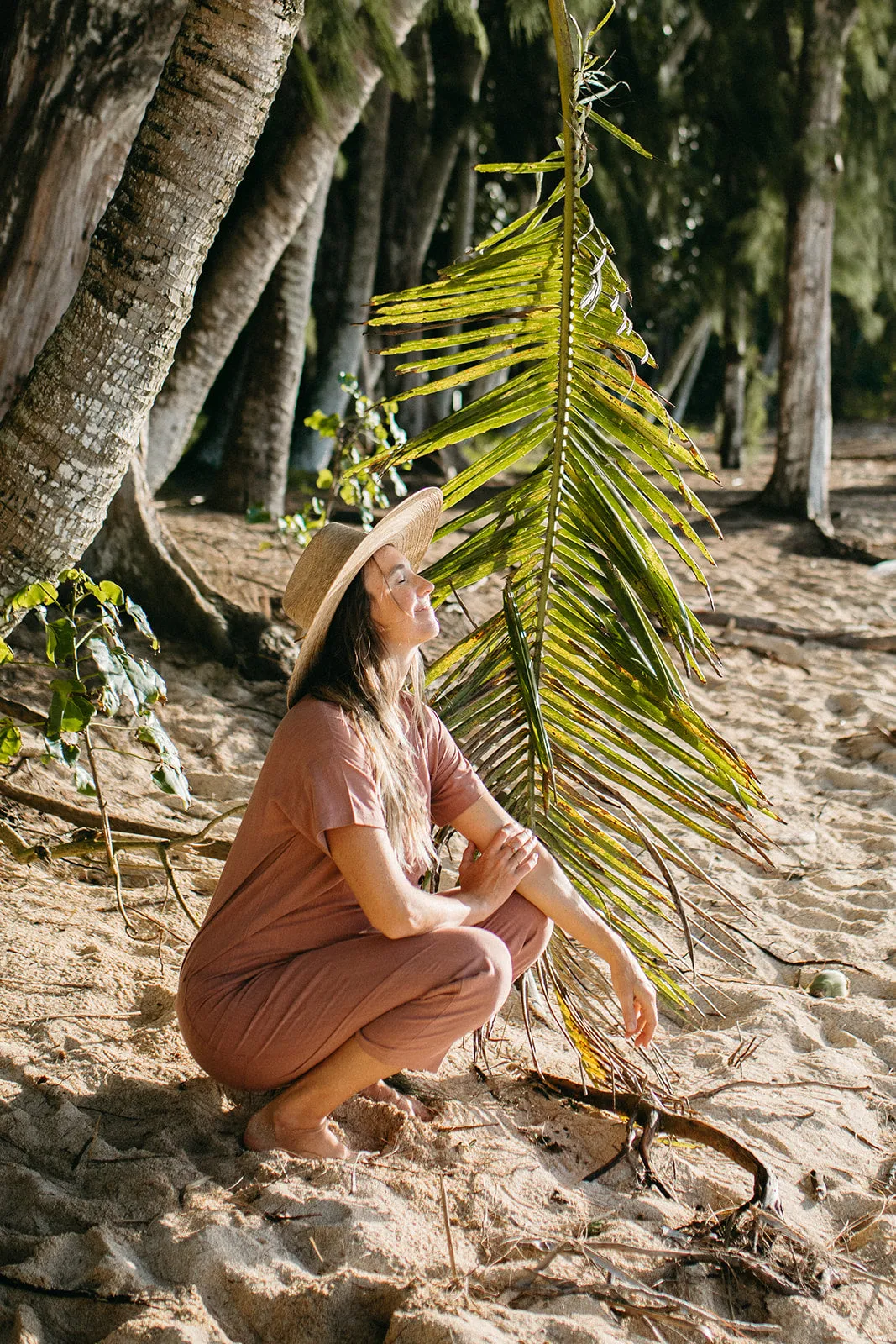 Short Sleeve Light Terracotta Jumpsuit (XS-XL)