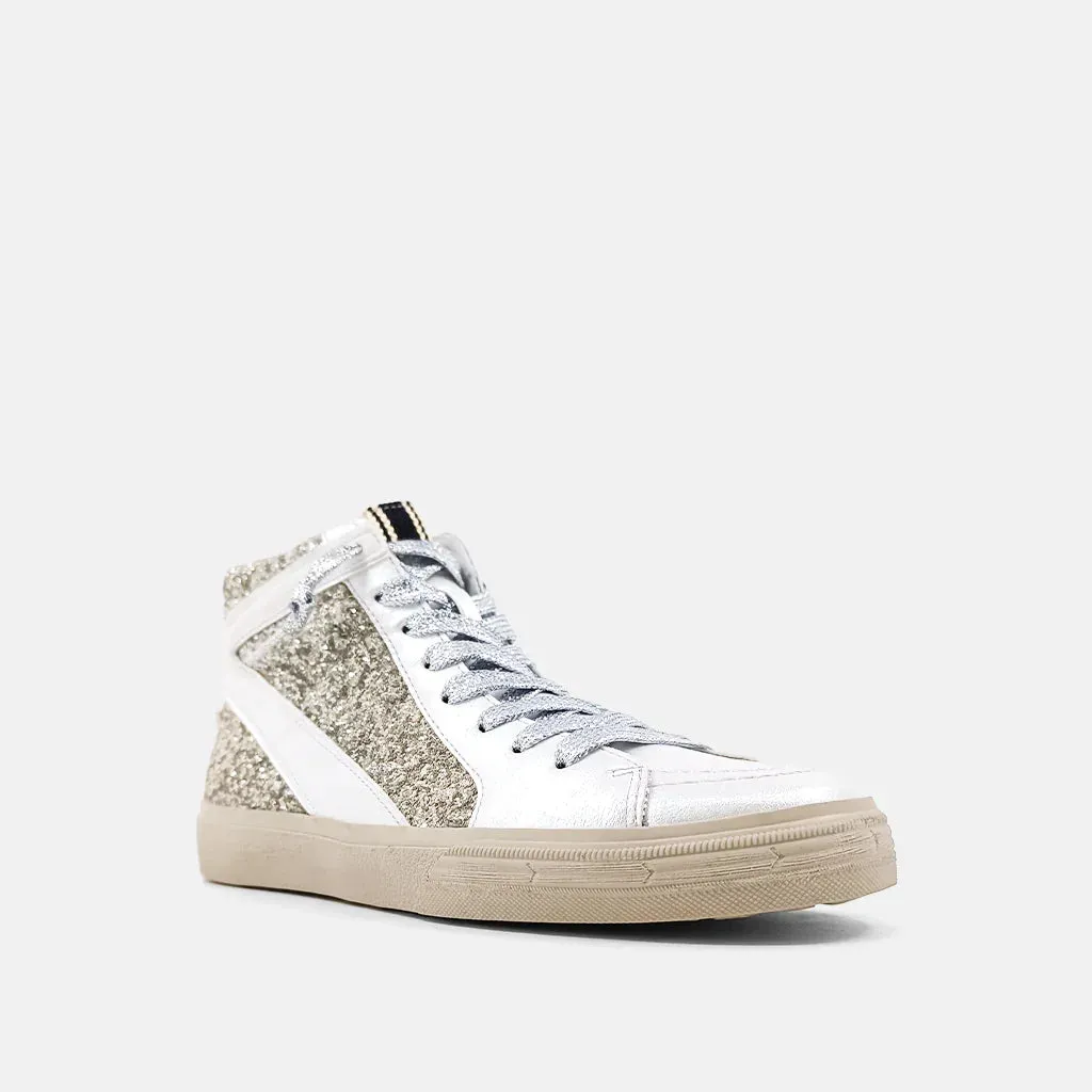 Shu Shop Pearl Glitter High Top Sneaker