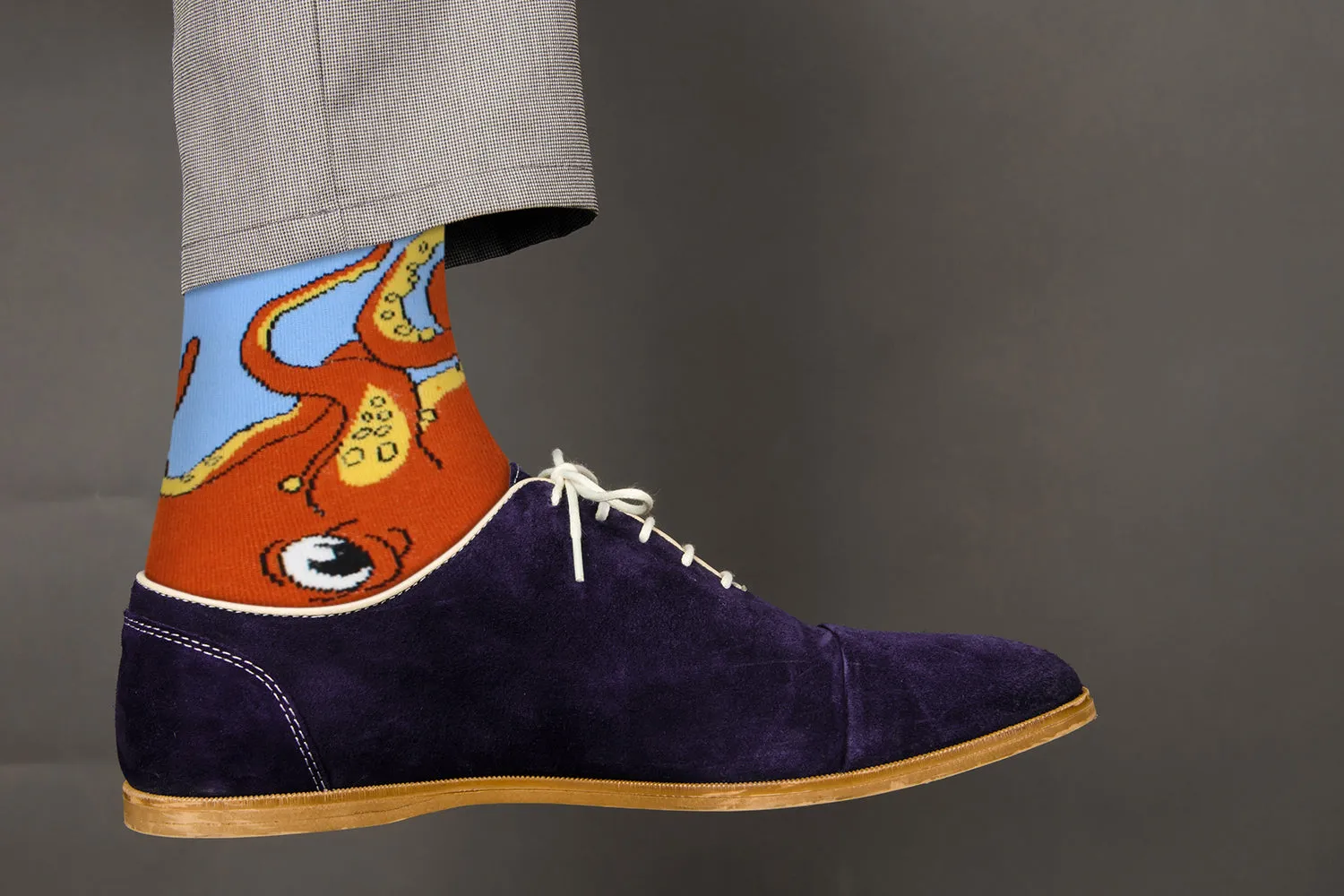 Sick Socks - Octopus (Orange) - Trippy Animal Dress Socks