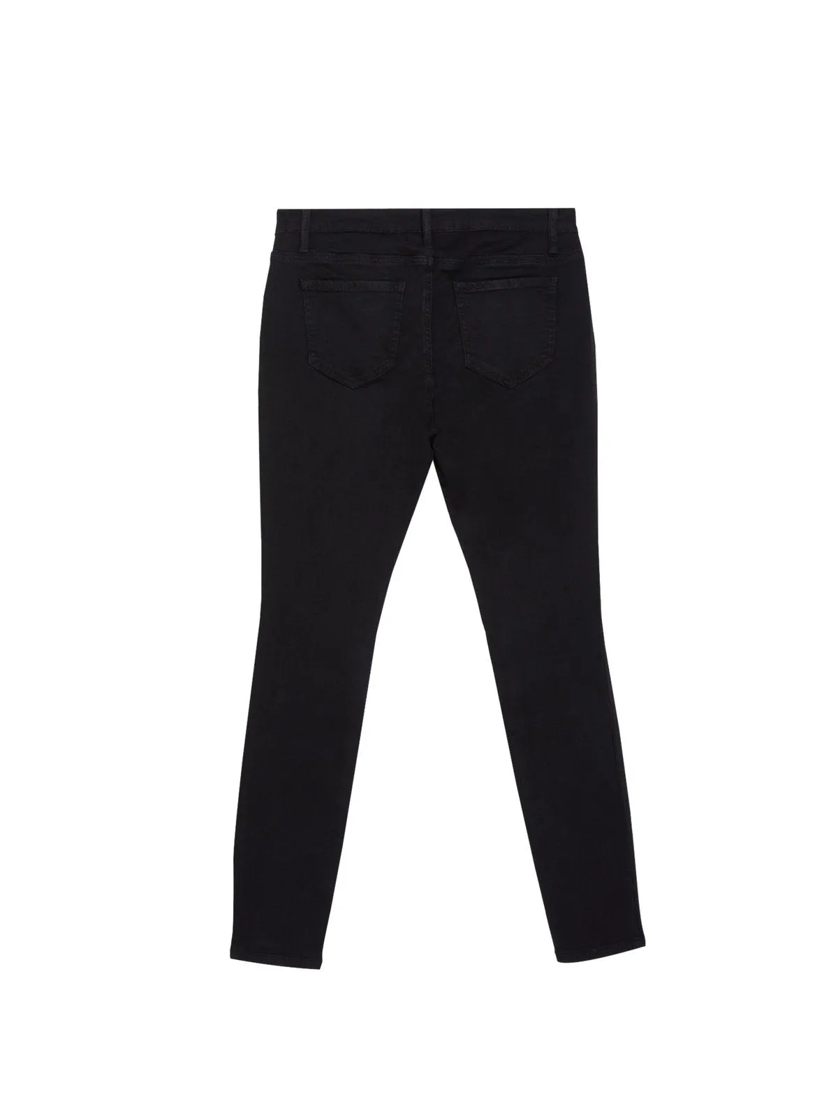 Side Panel Skinny Leg Maternity Ankle Pants in Black