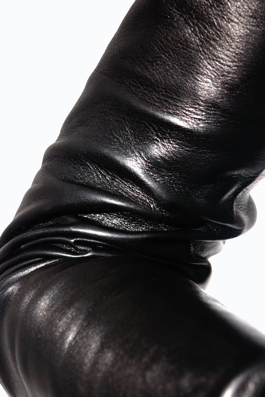 Signature long leather gloves