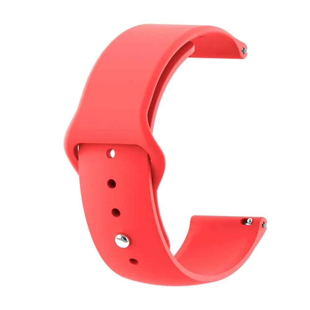 Silicone Button Style Watch Straps Compatible with OnePlus Watch