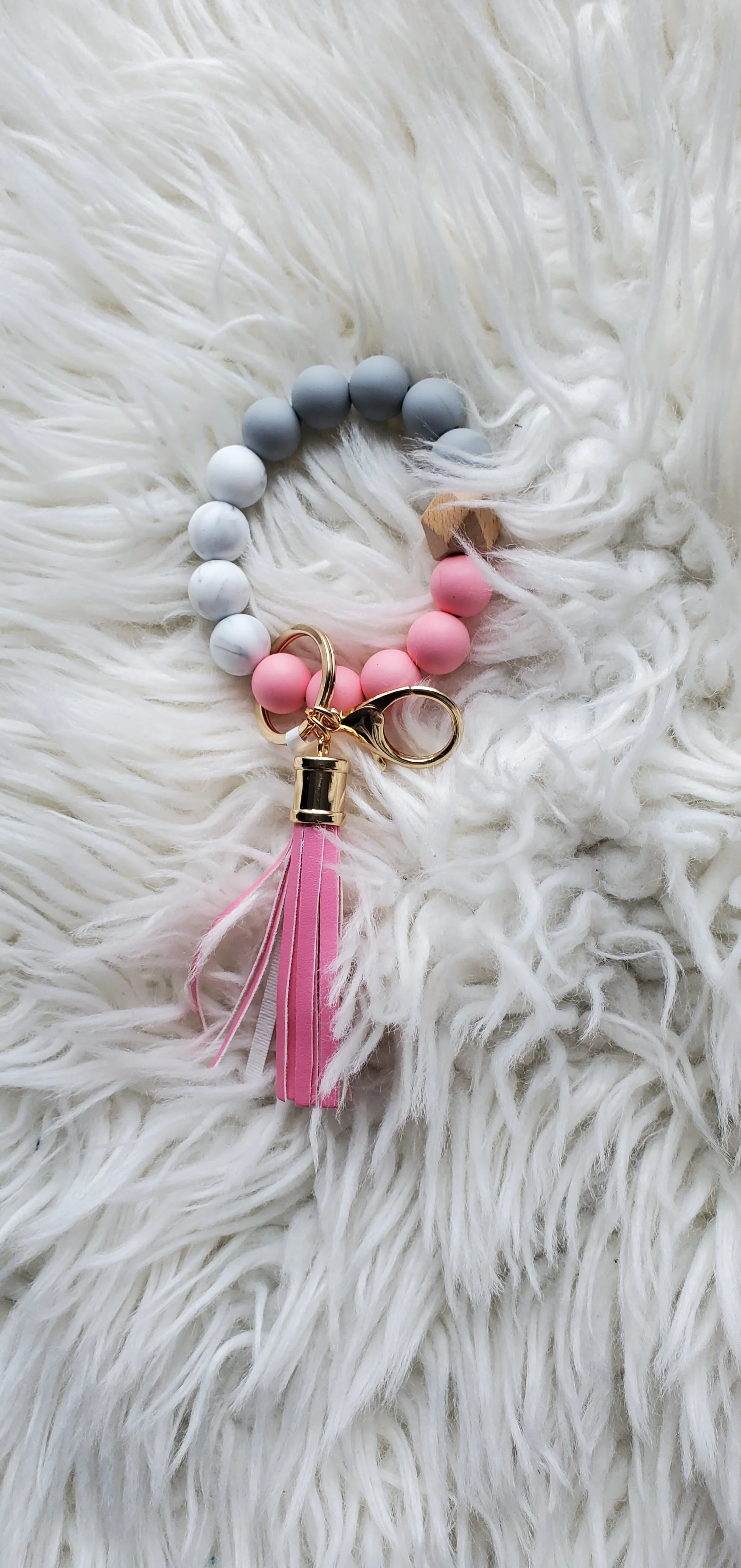 Silicone Keychain with Wristlet BangleBracelet