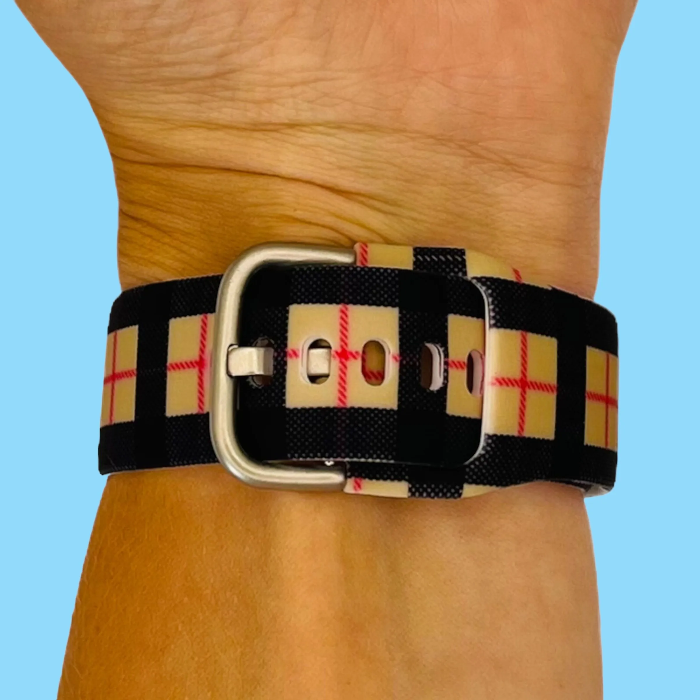 Silicone Pattern Watch Straps compatible with the Polar Pacer