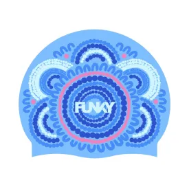 Silicone Swim Cap | Bundjalung Blue