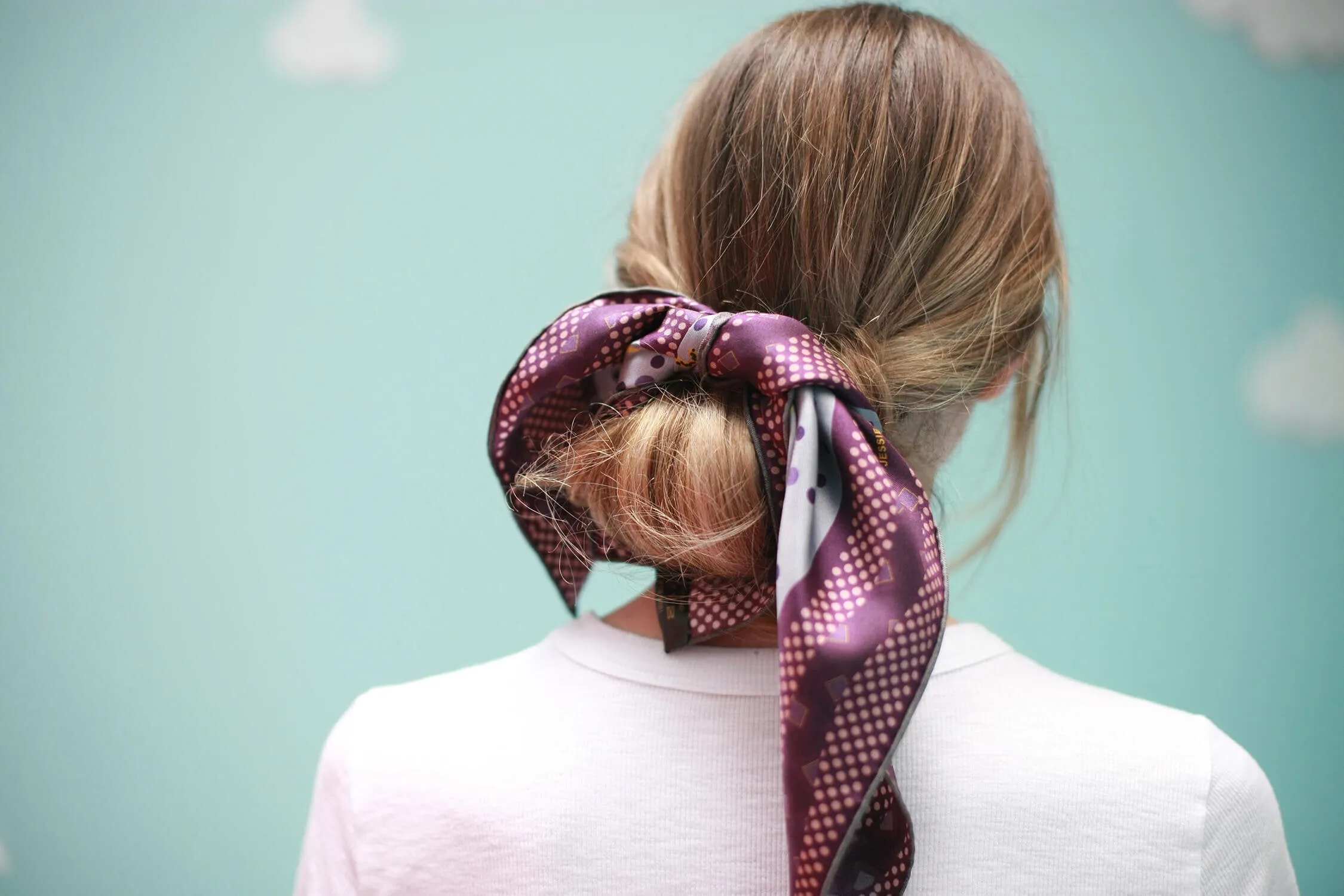 Silk Bandana With Yellow Leopards