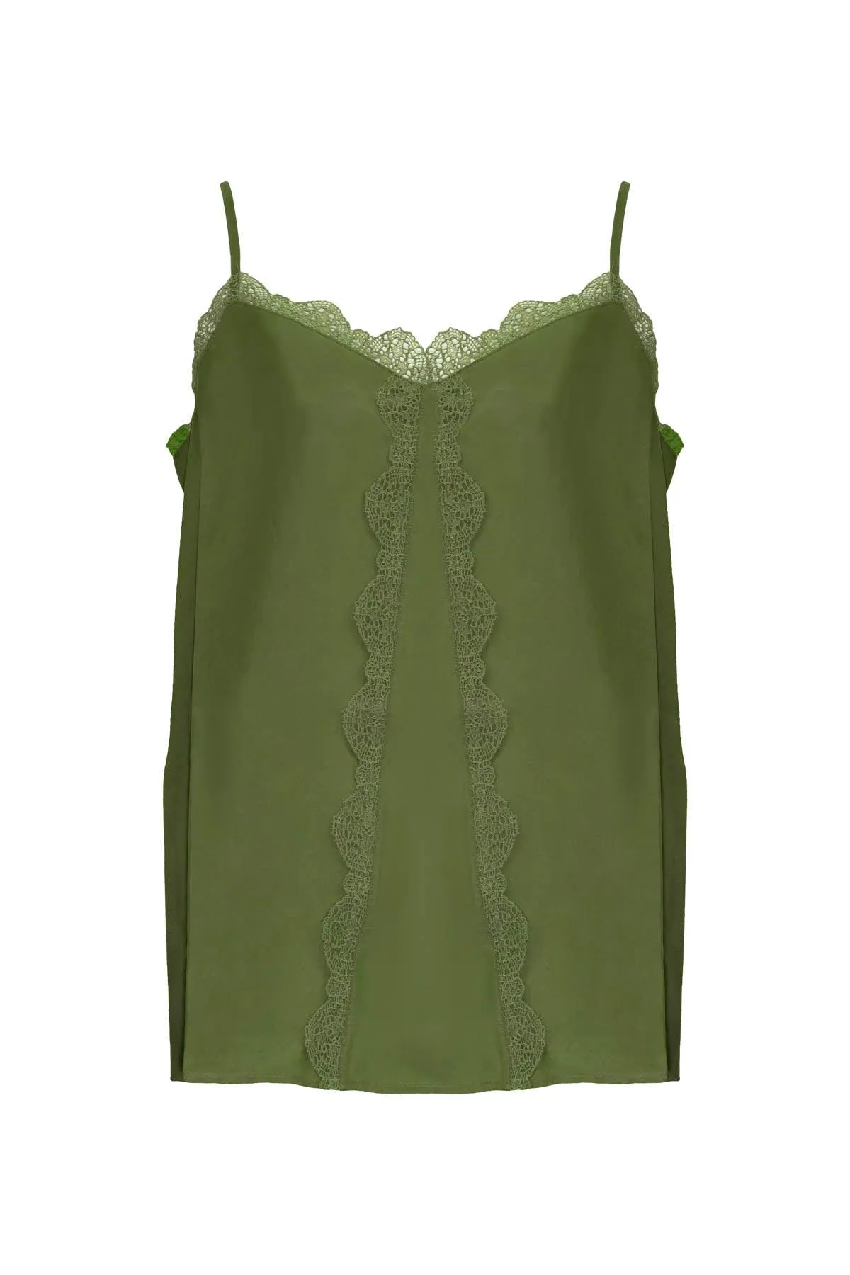 Silk Cami Green