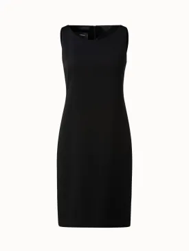 Silk Crêpe Stretch Sheath Dress