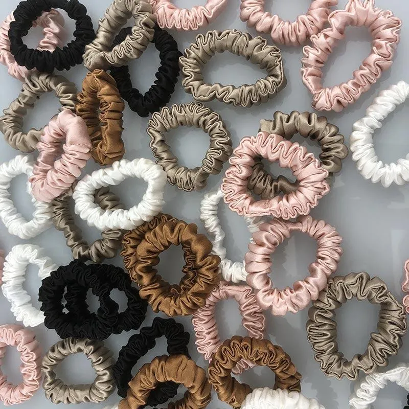 Silk Scrunchies French Minnie Skinny - custom and wholesale