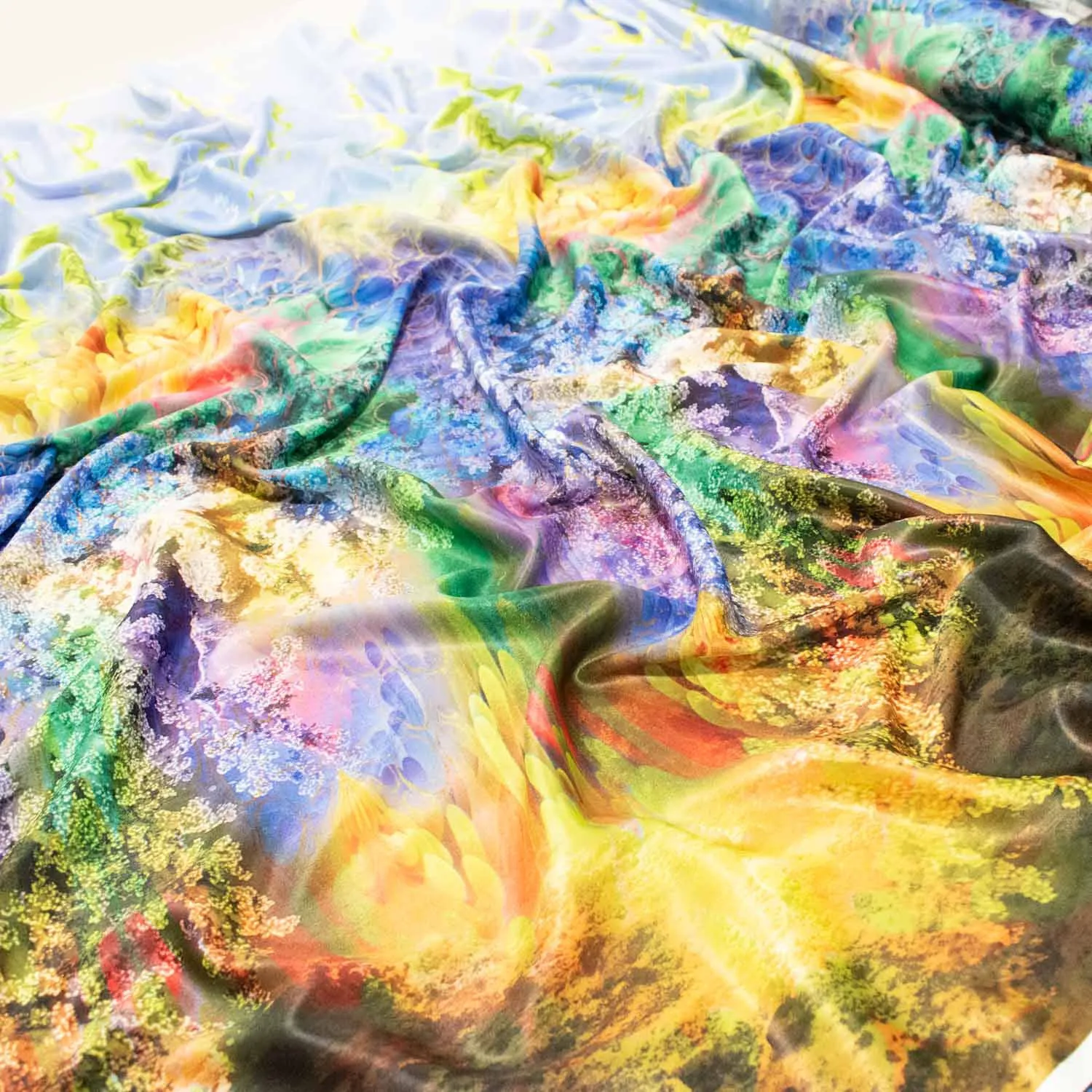 Silky Satin Sand Wash Digital Prints