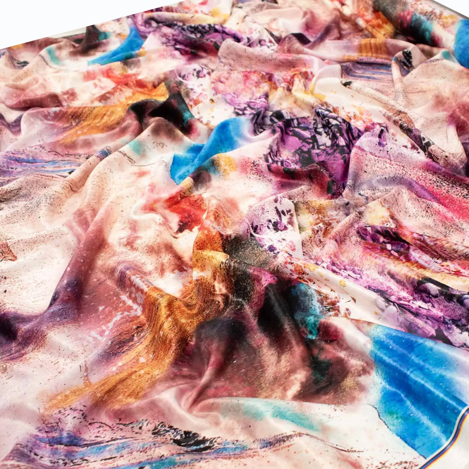 Silky Satin Sand Wash Digital Prints