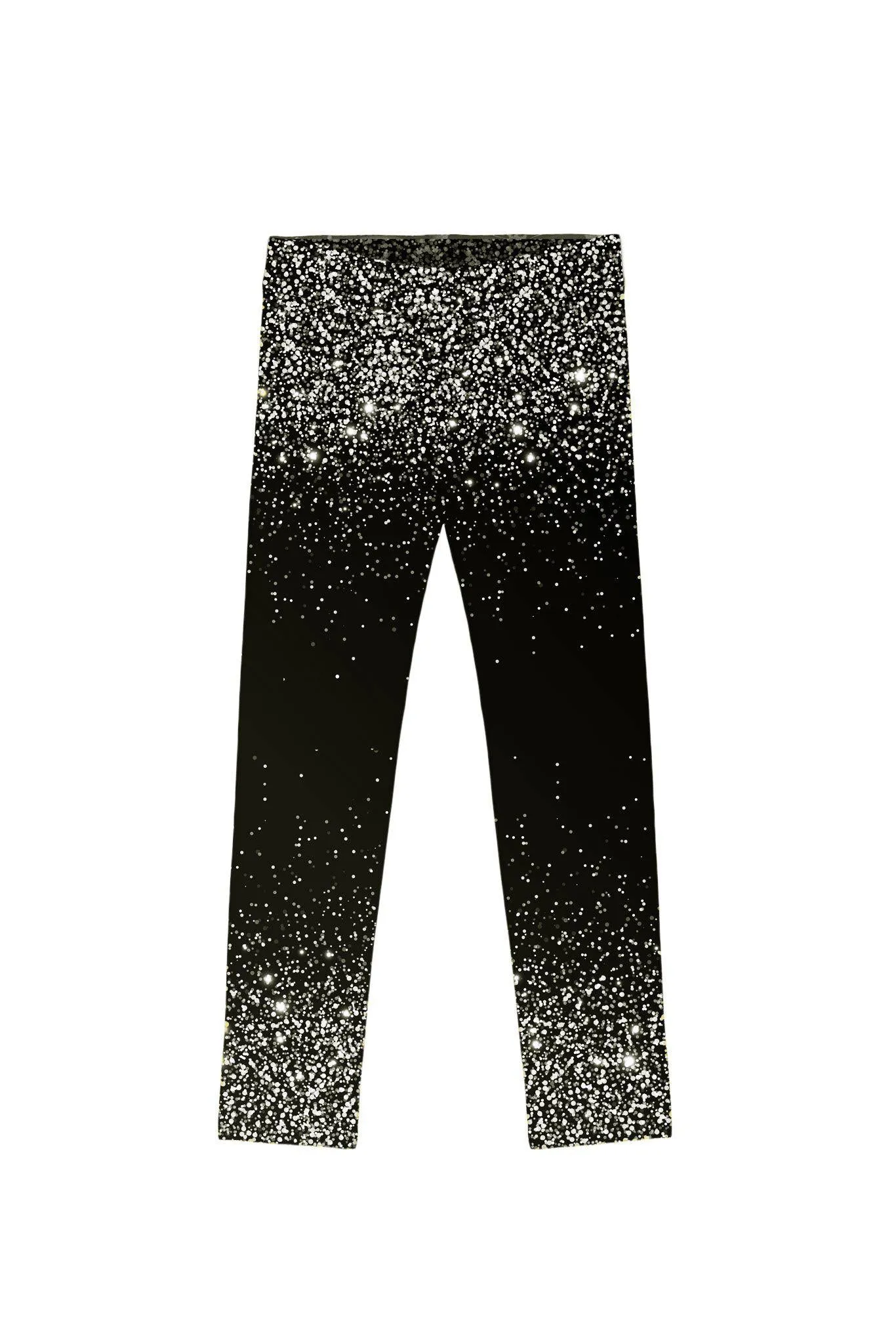 Silver Chichi Lucy Stunning Black Printed Leggings - Kids