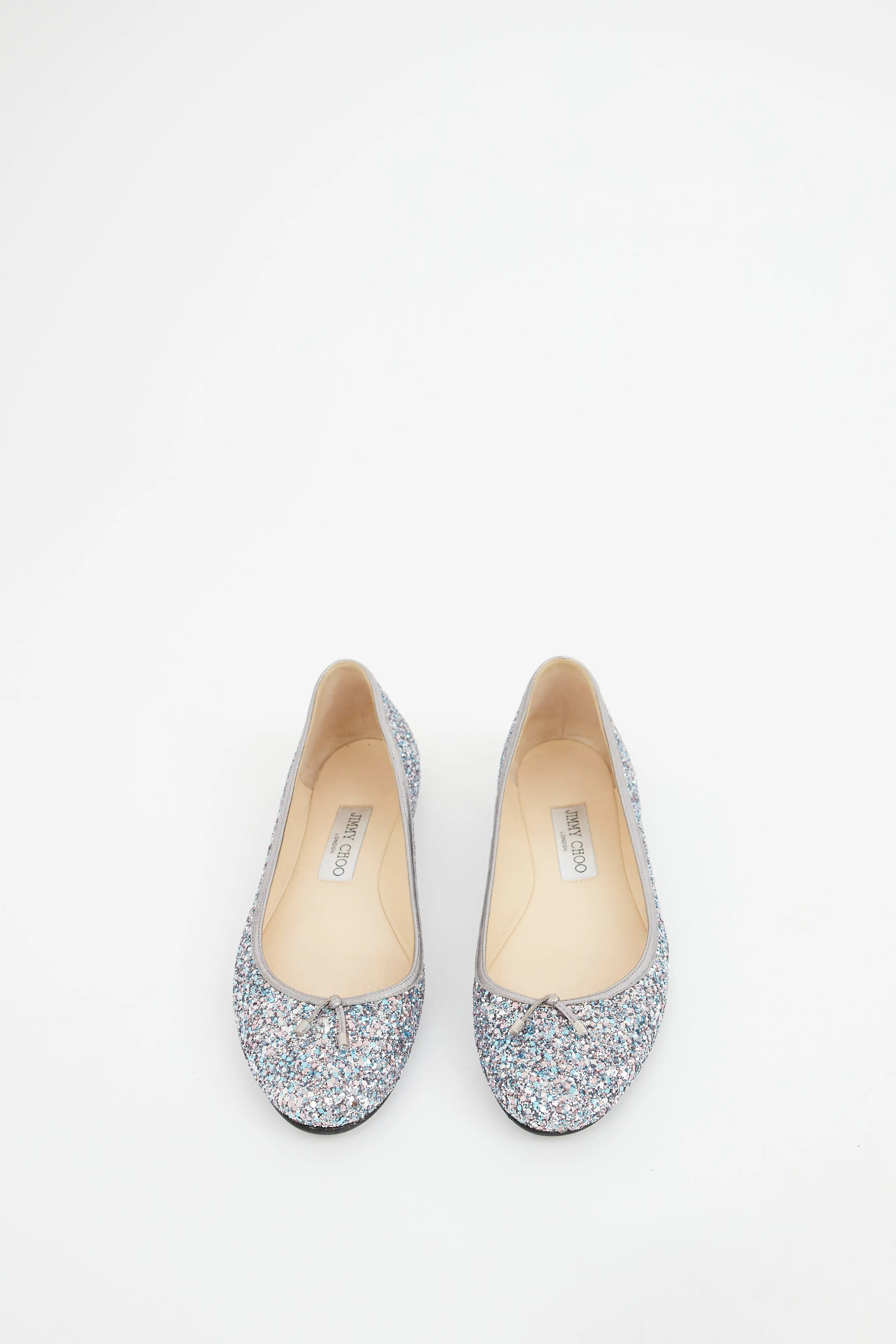 Silver Glitter Elme Ballet Flat