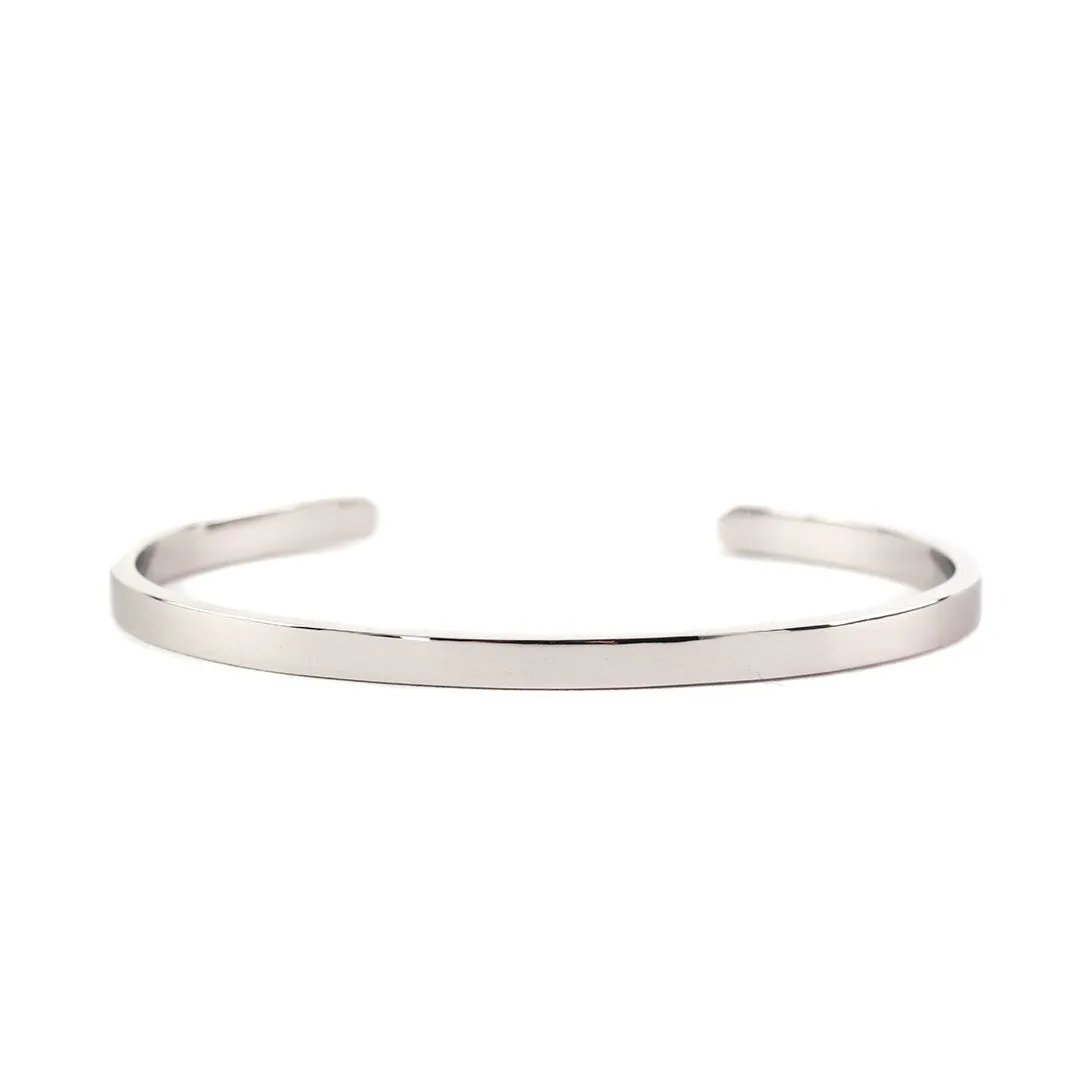 Silver Line Bangle