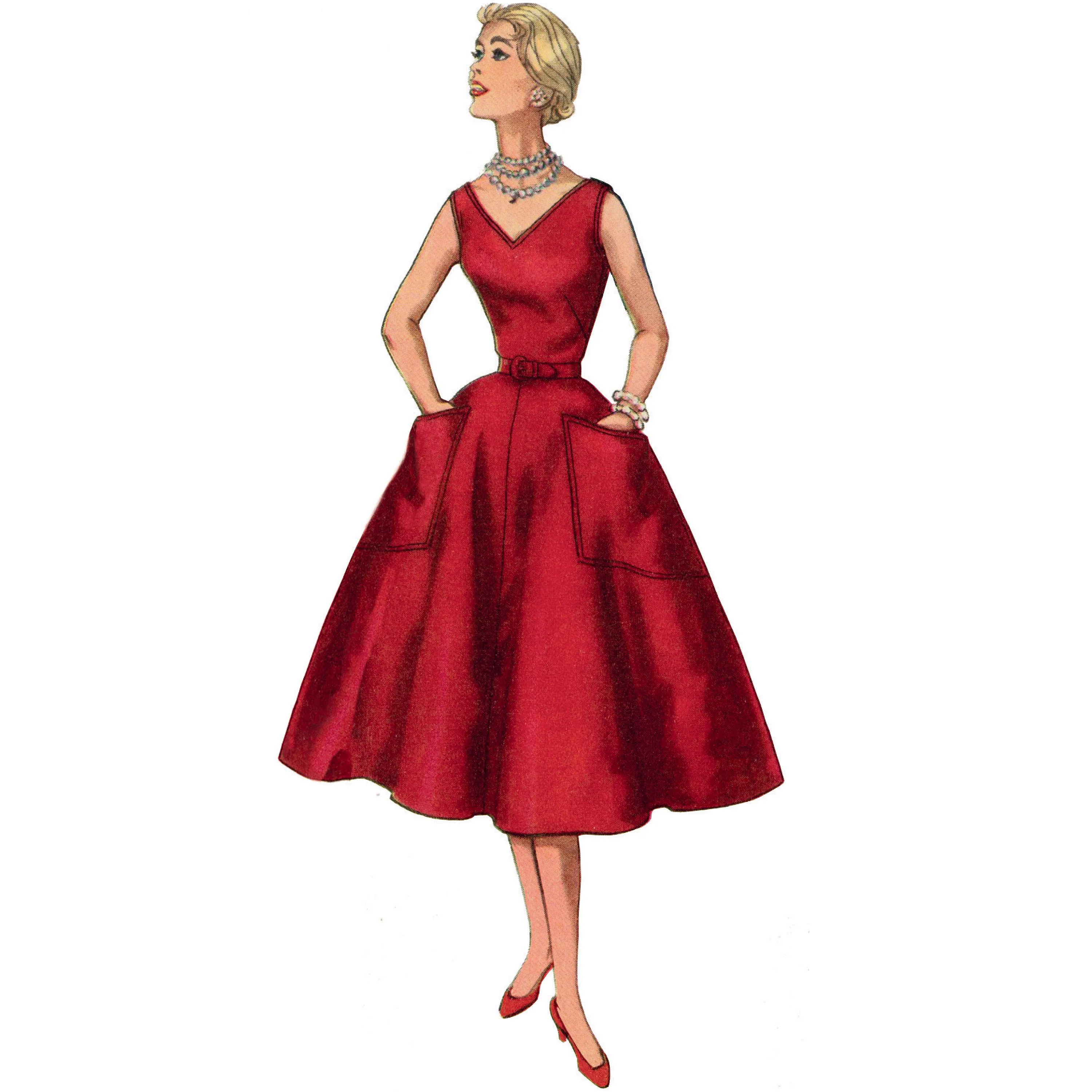 Simplicity Sewing Pattern S9449 Misses' 1960s Vintage Dress, Pinafore Dress and Skirts