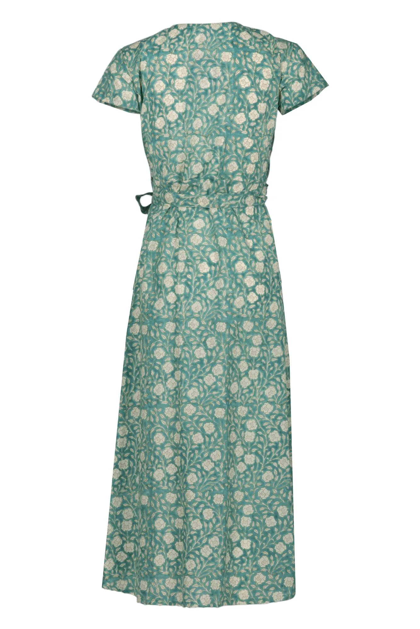 Sirmaur Wrap Dress (Turquoise)