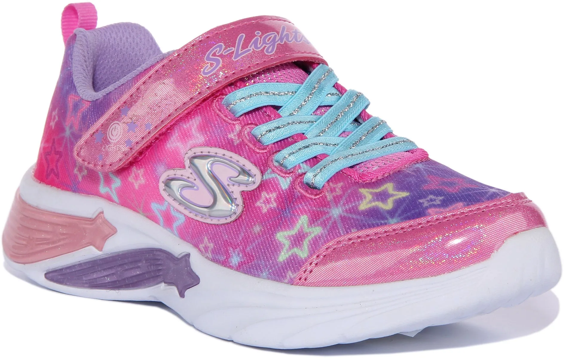 Skechers Star Sparks Light Up In Pink For Kids