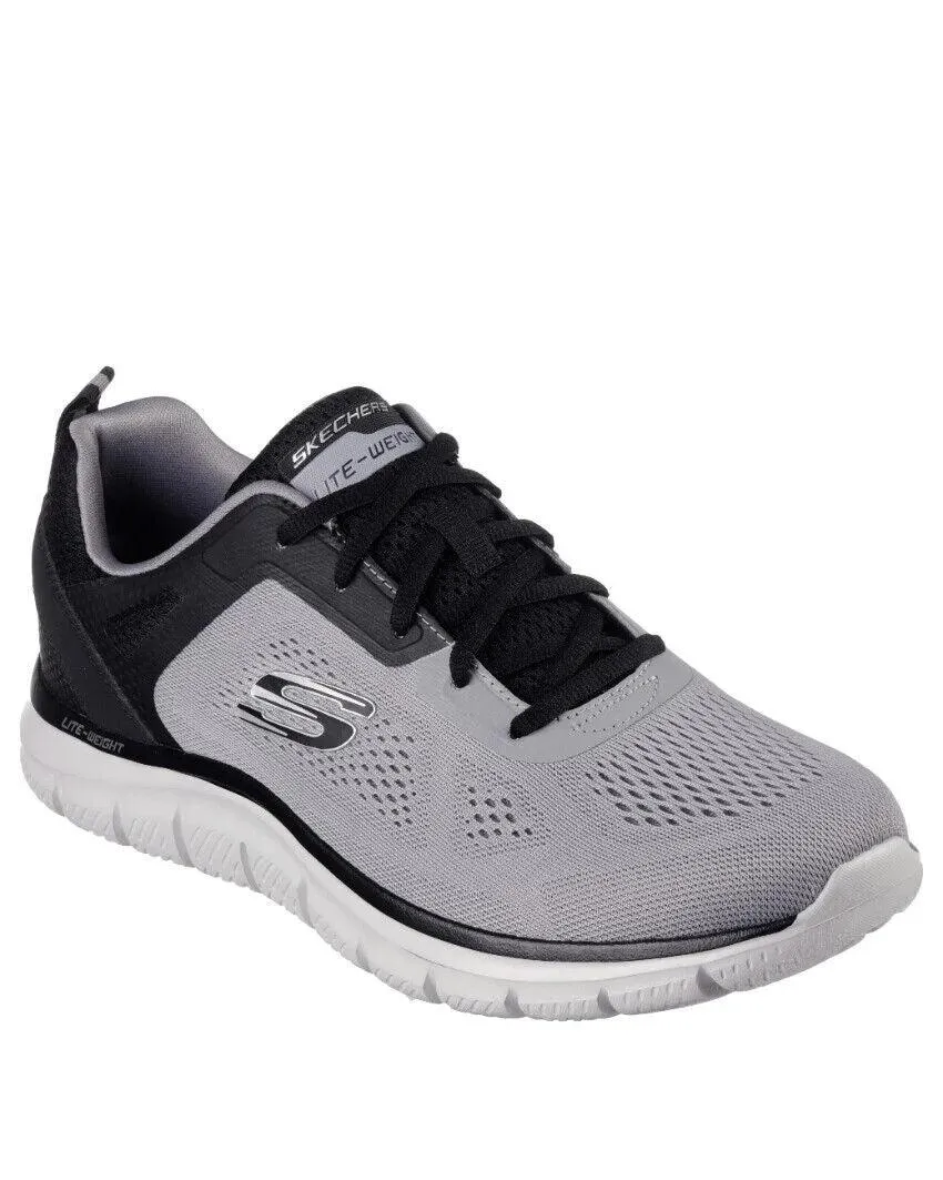 SKECHERS Track Shoe - Broader - Grey/Black - Mens