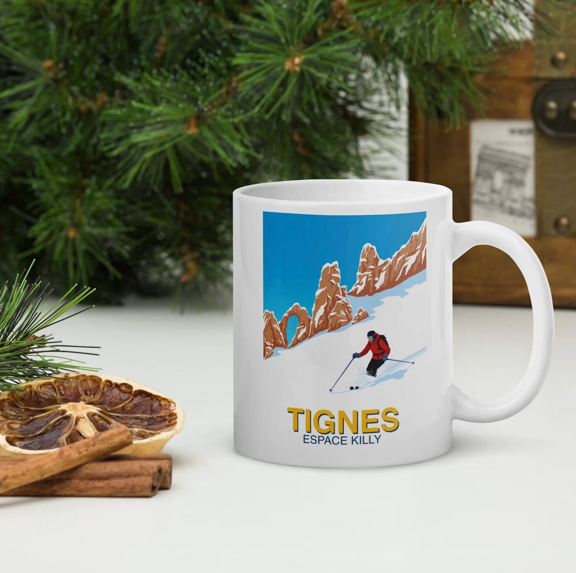 Ski and Snowboard Coffee Mugs, Ski Gift