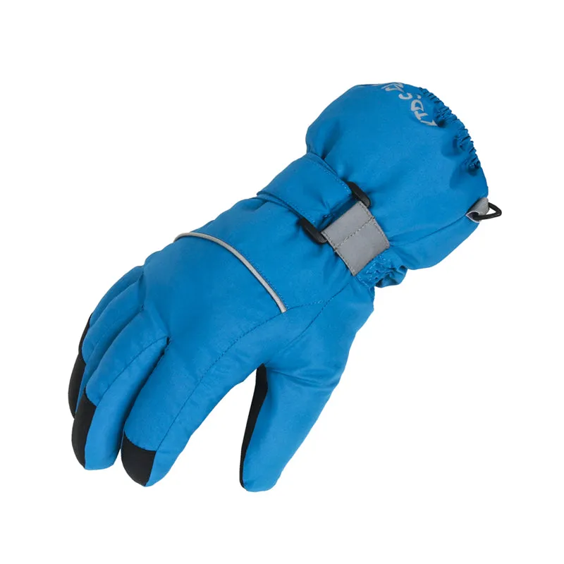 Ski Gloves Kids Outdoor Five-fingers Warm Riding Gloves Non-slip Ski Mittens