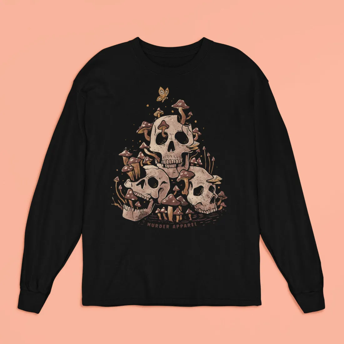 Skulls And Fungi Long Sleeve Shirt