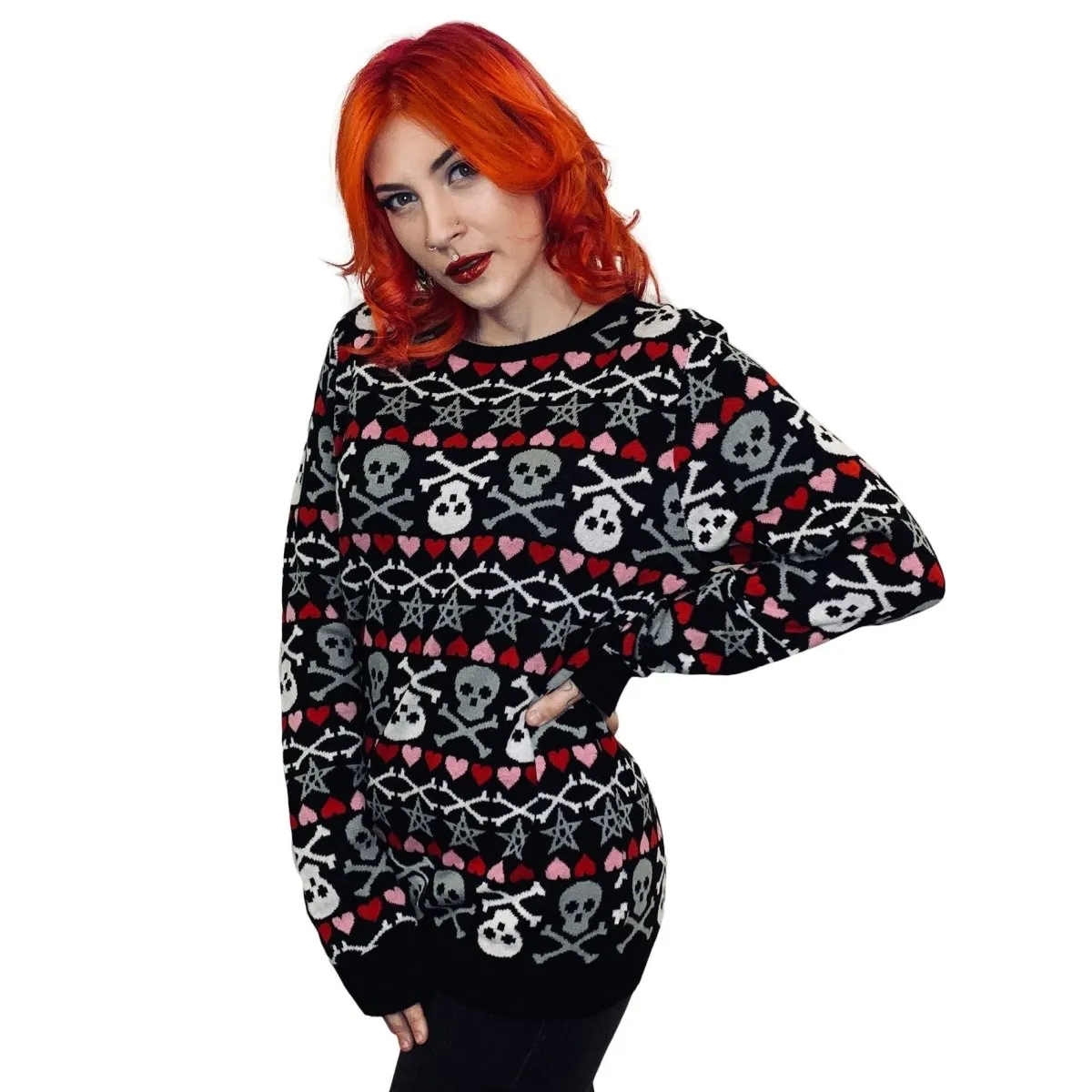 Skulls And Stars Christmas Sweater