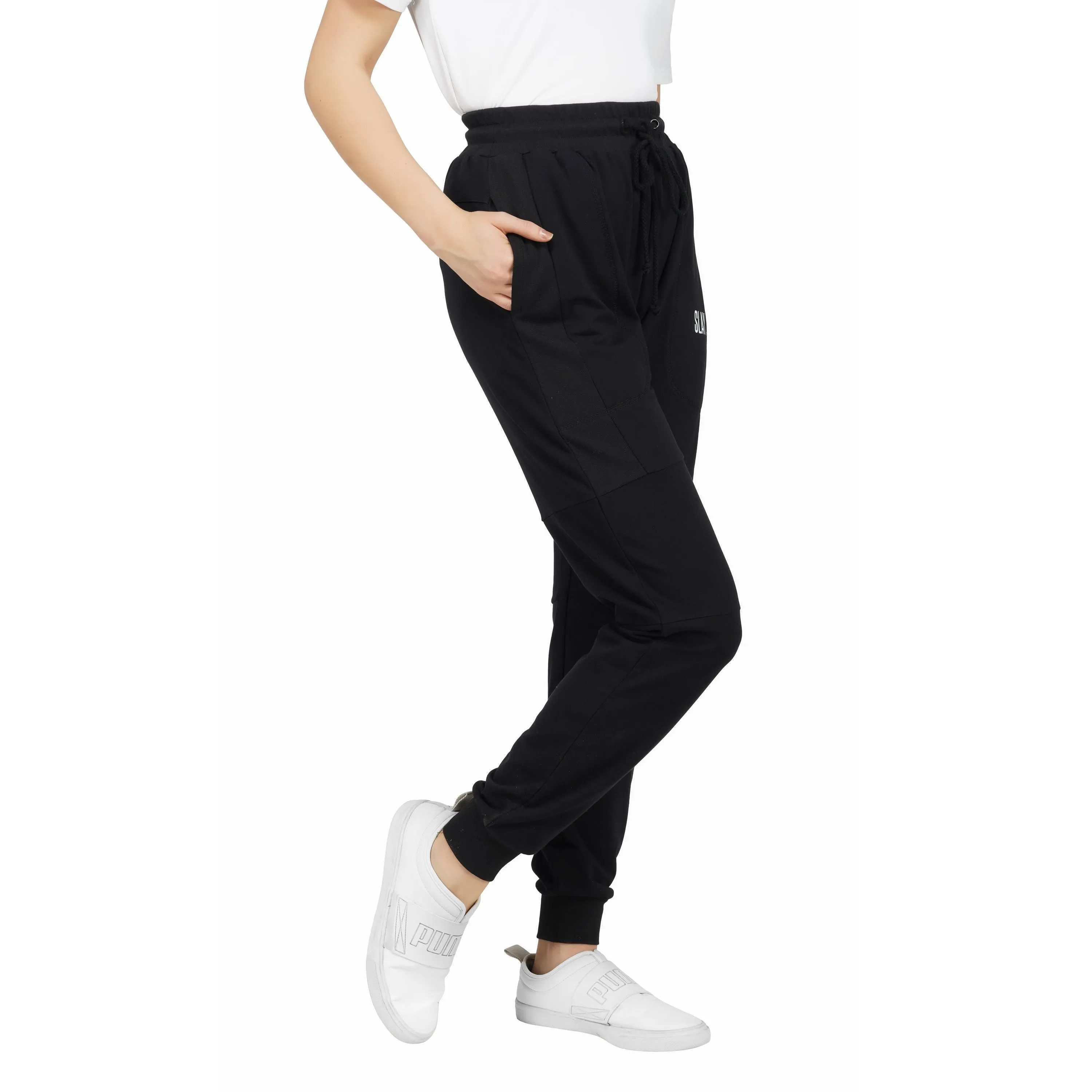 SLAY. Women's Classic Black Jogger Pants