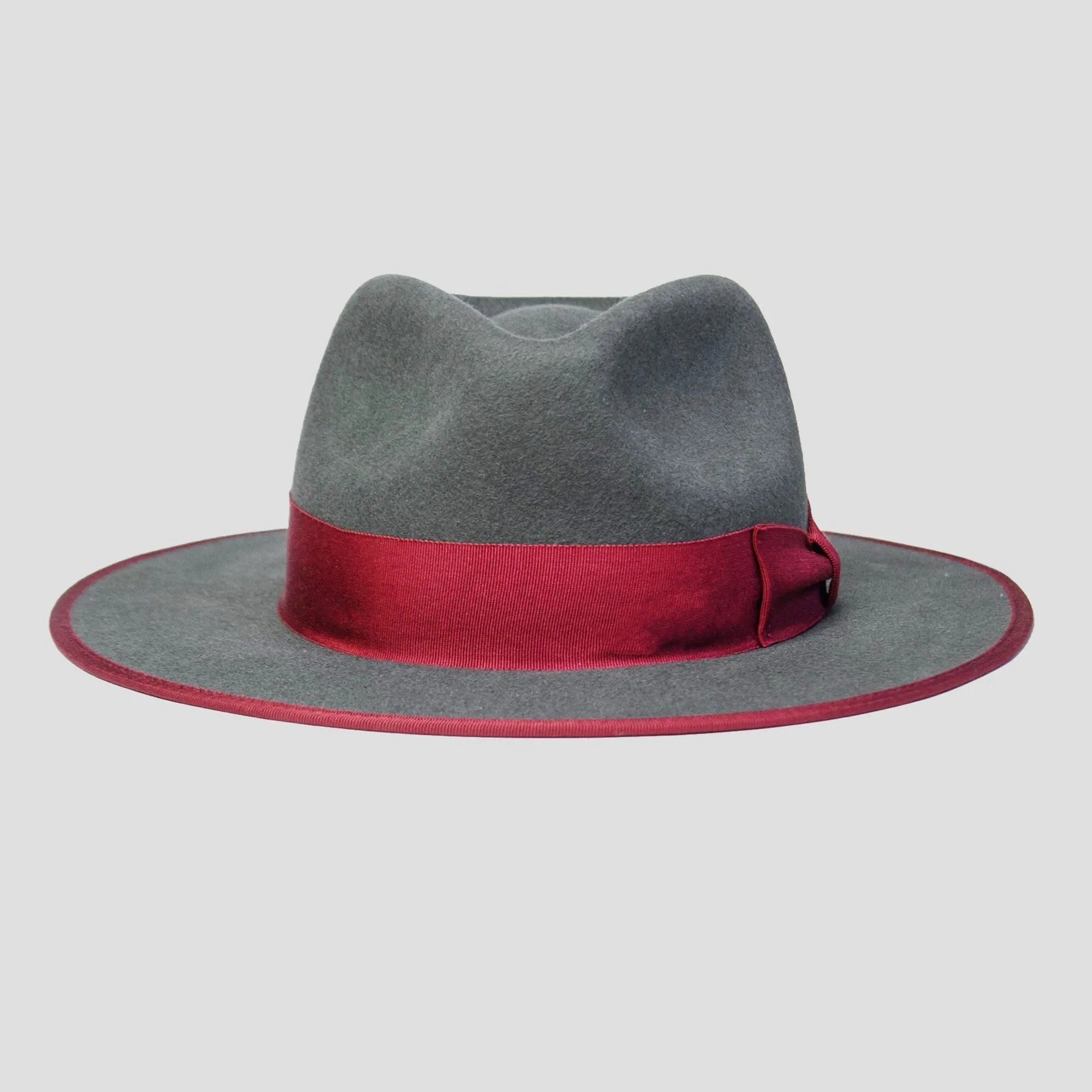 Sleek Fedora Hat-Lavender   Black