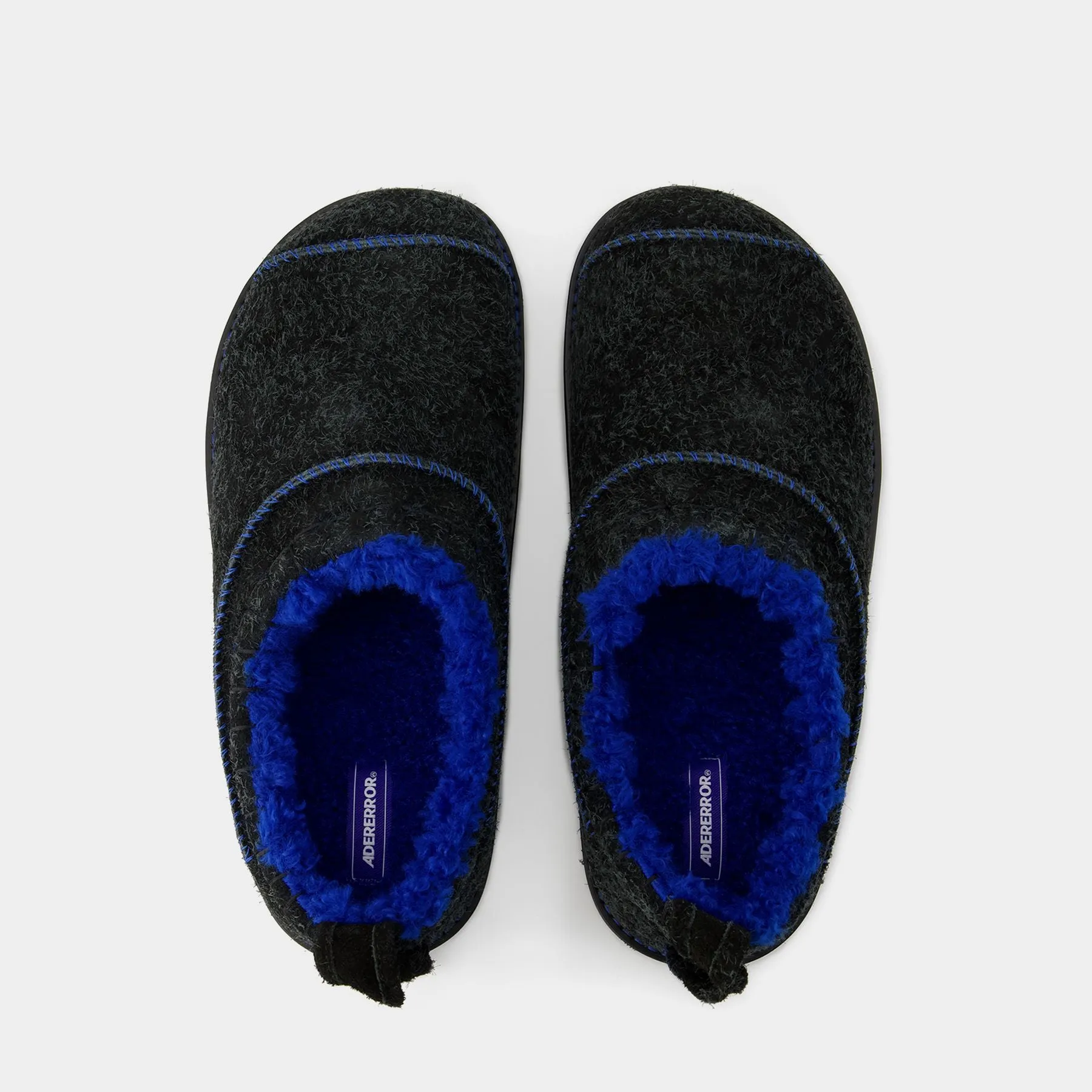 Slides Slip On - Ader Error - Leather - Black