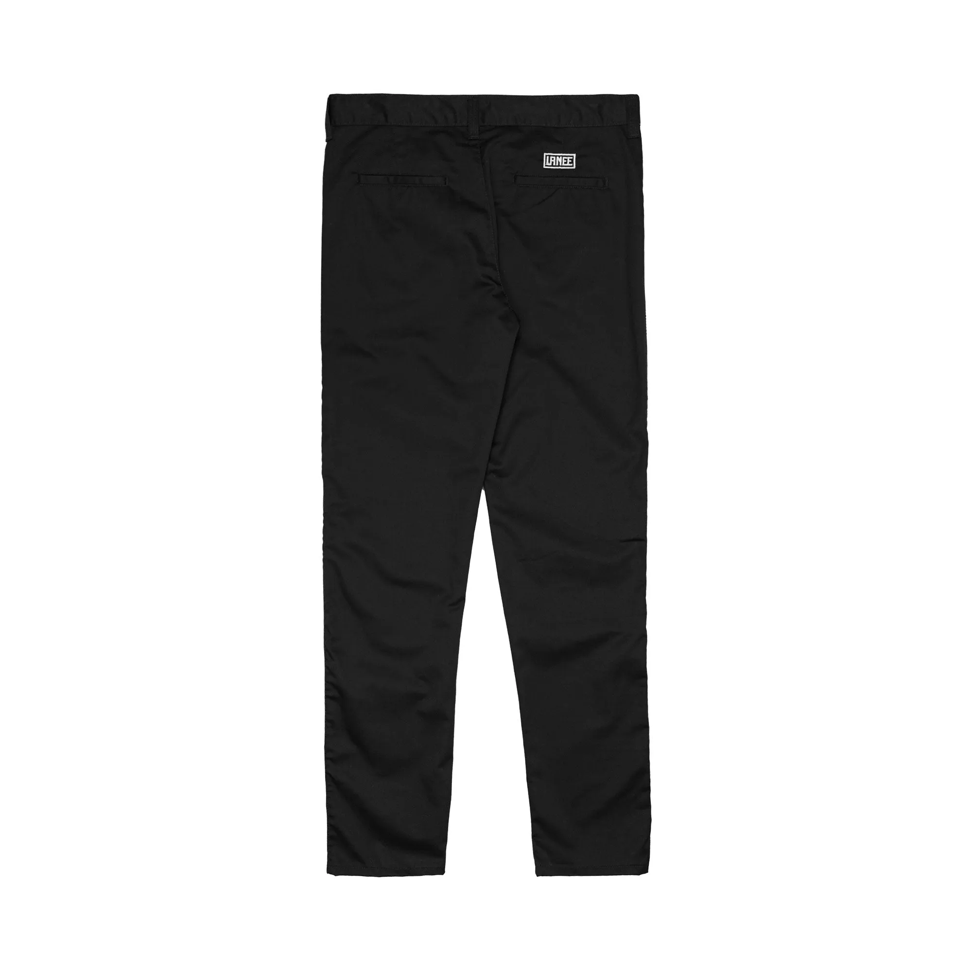 SLIM-FIT BLACK CHINO PANTS