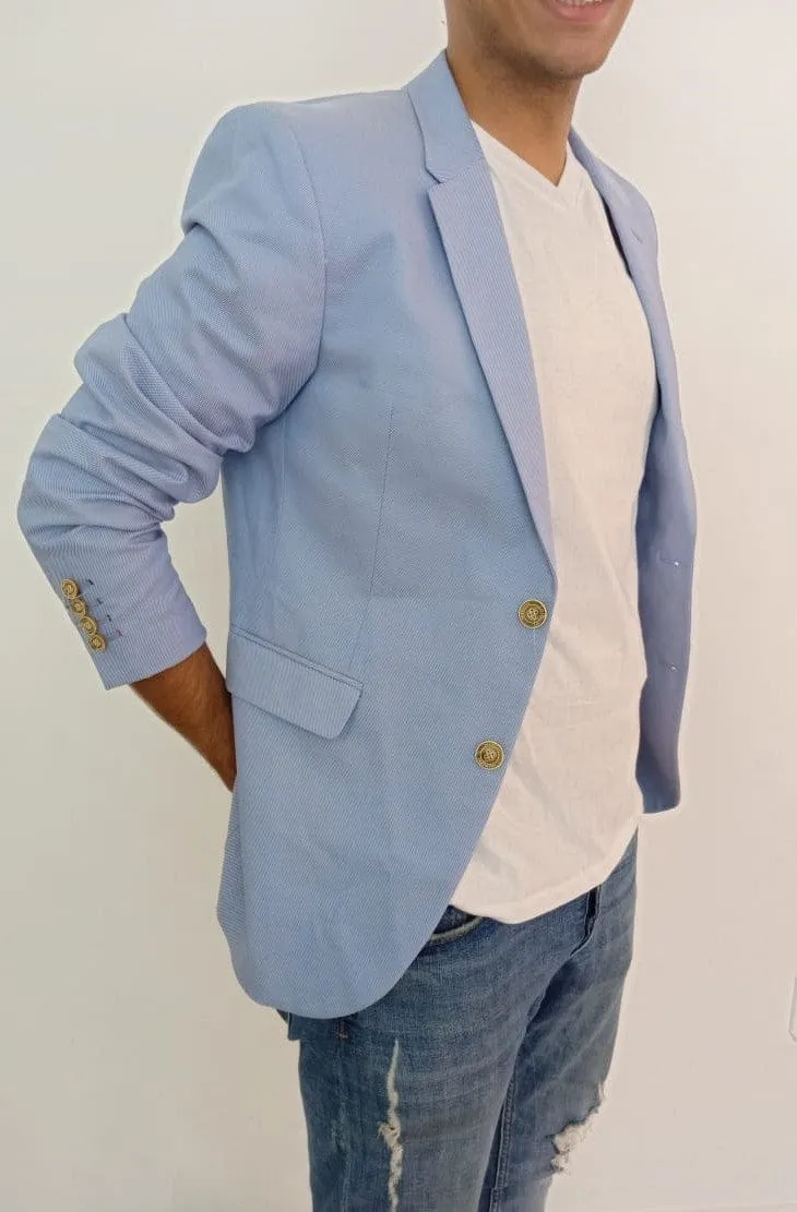 [slim-fit] Blazer - Zara - Sky Blue