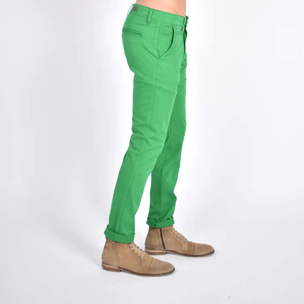 Slim Fit Chino Pants - Emerald Green