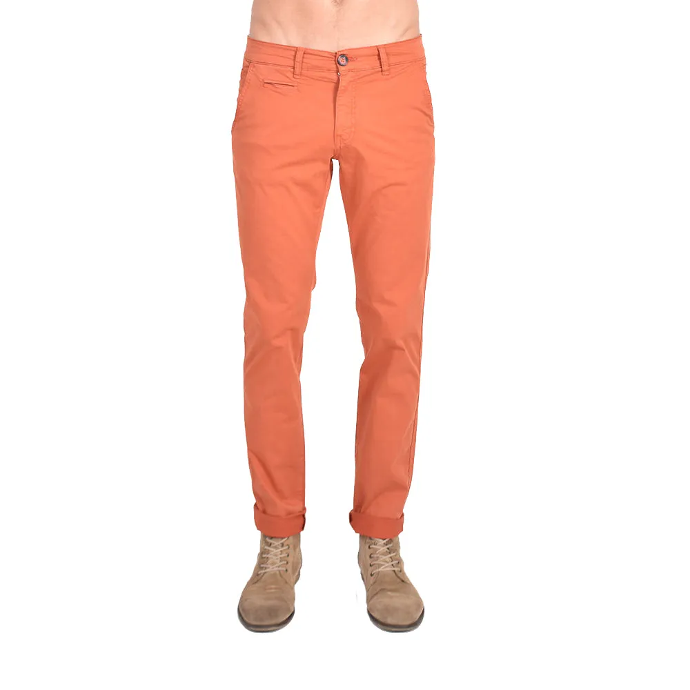 Slim Fit Chino Pants - Terra Orange