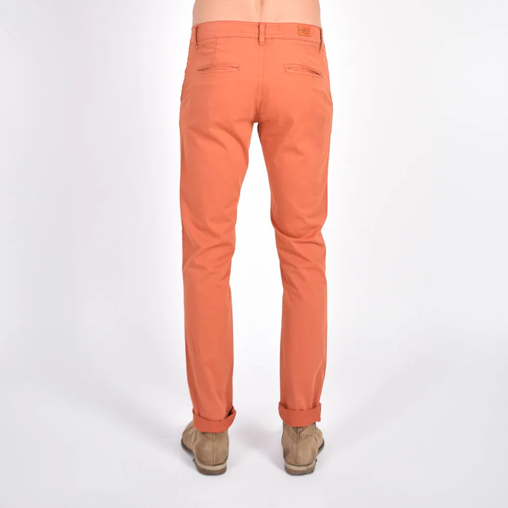 Slim Fit Chino Pants - Terra Orange