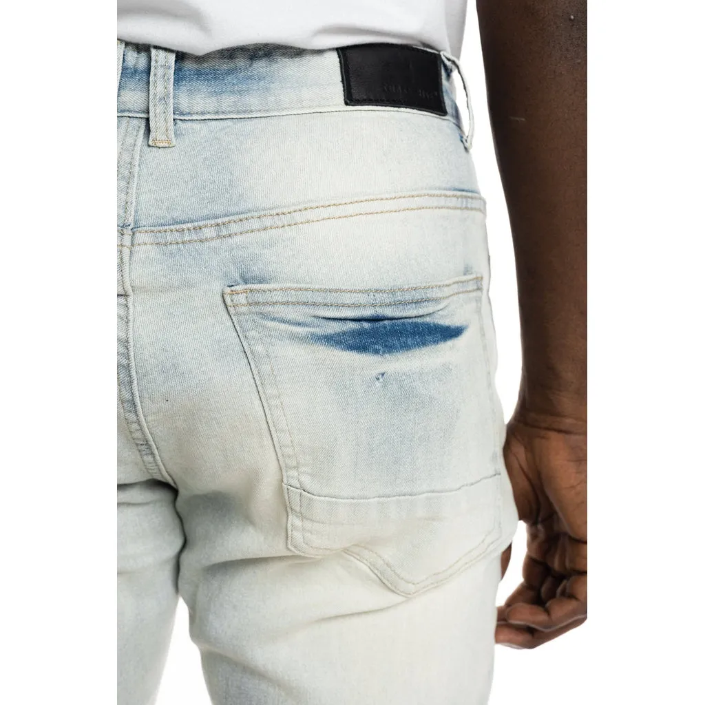 Slim Stone Washed Jeans - Norwich Blue