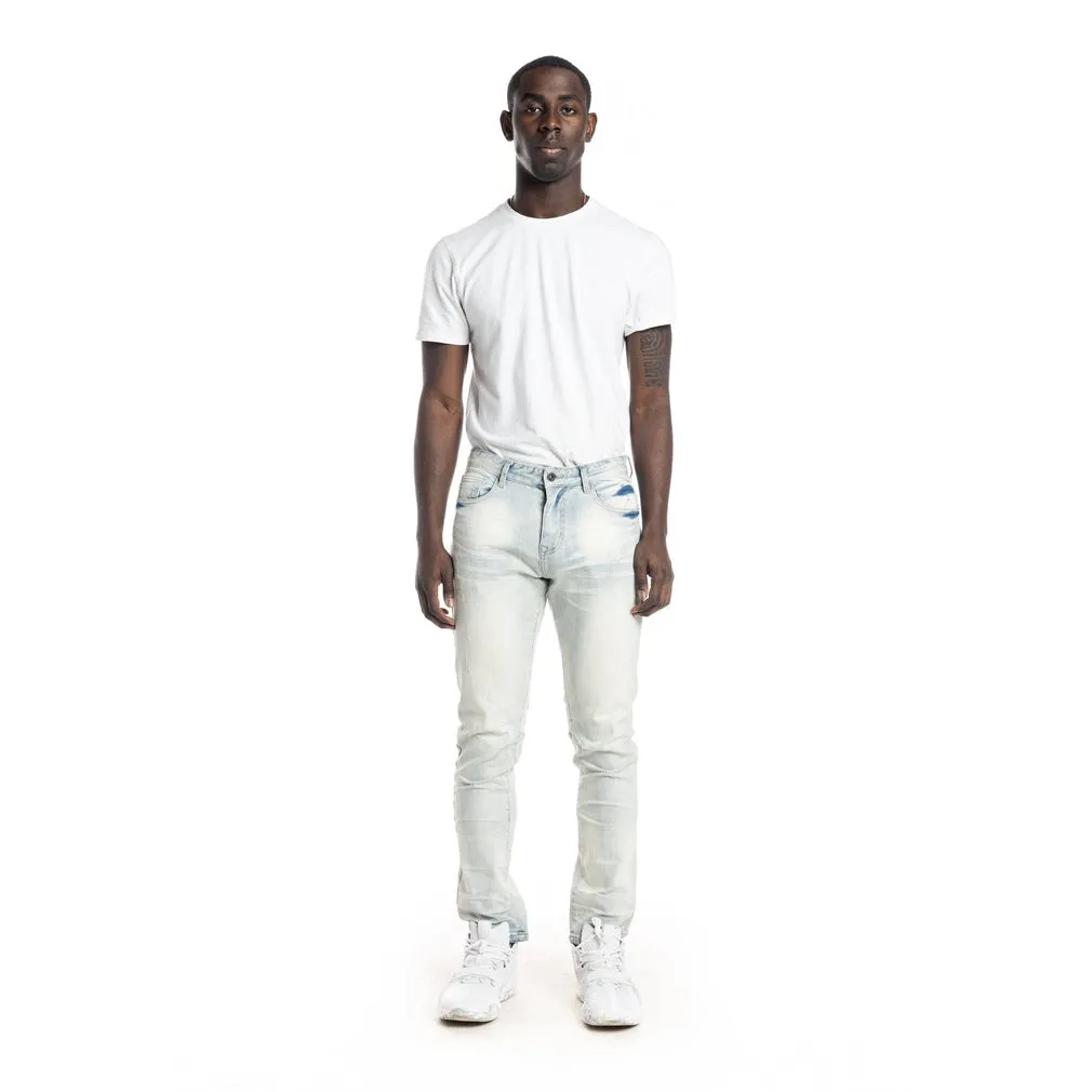 Slim Stone Washed Jeans - Norwich Blue