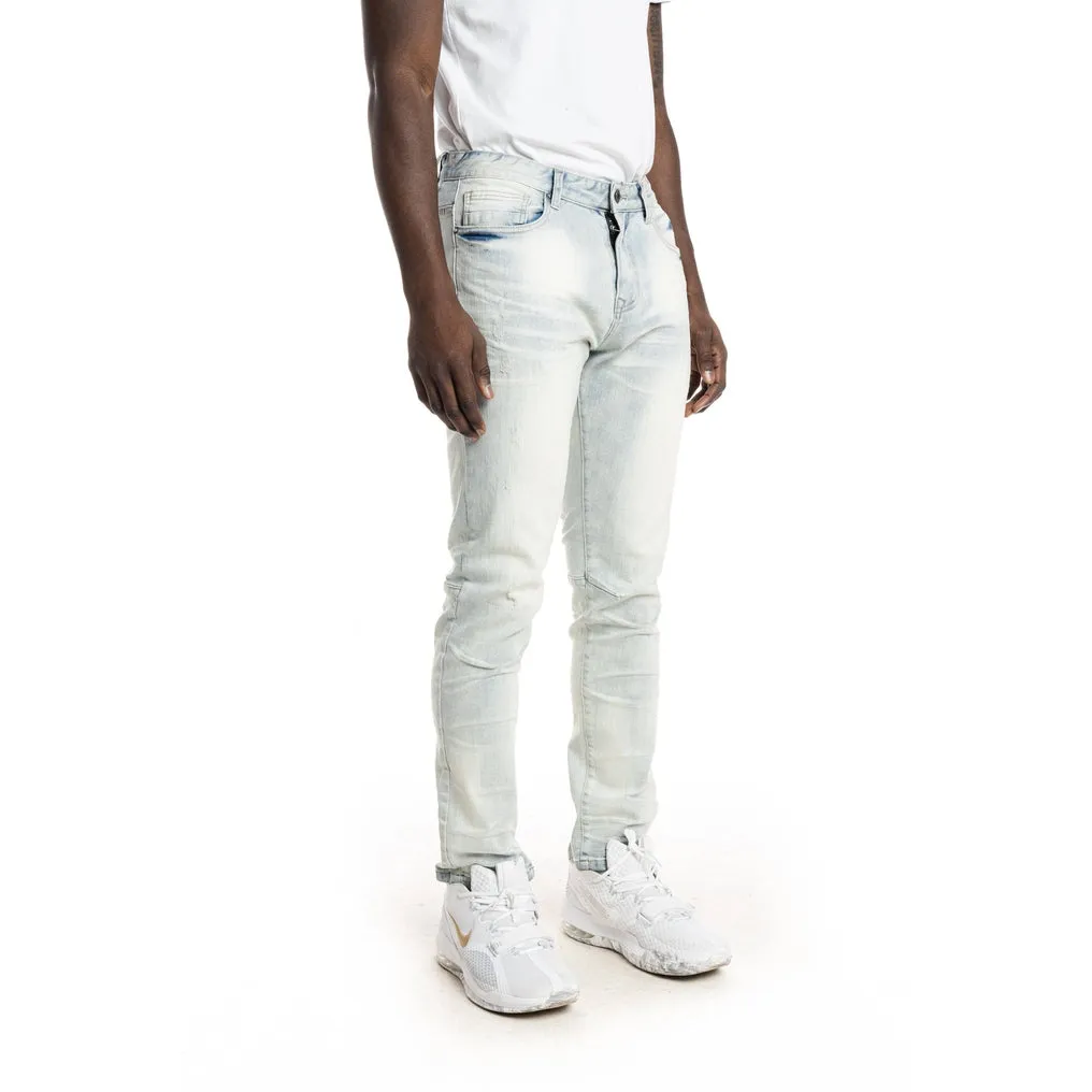 Slim Stone Washed Jeans - Norwich Blue