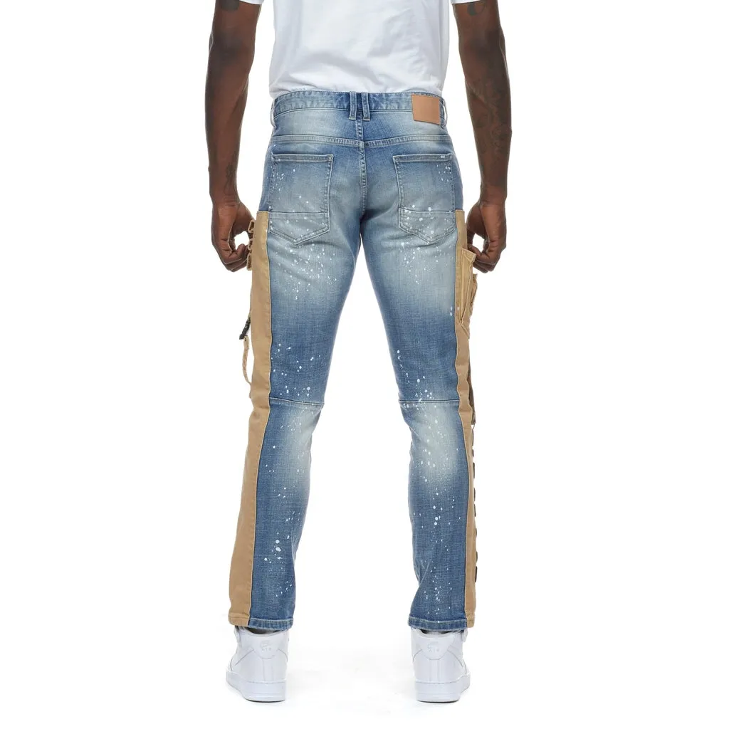 Slim Utility Jeans - Orient Blue