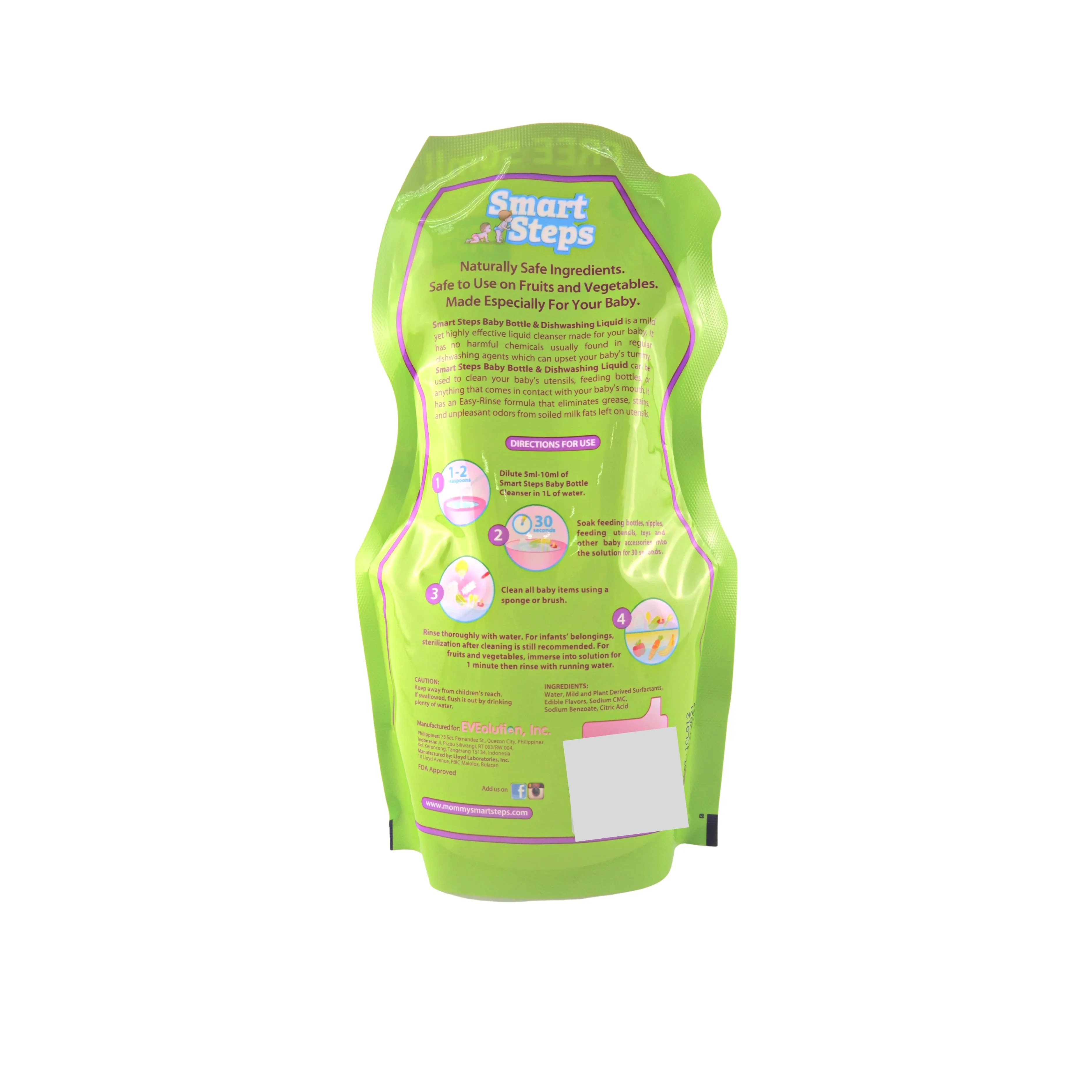 Smart Step Baby Bottle 350ml & Dishwashing Liquid 50ml