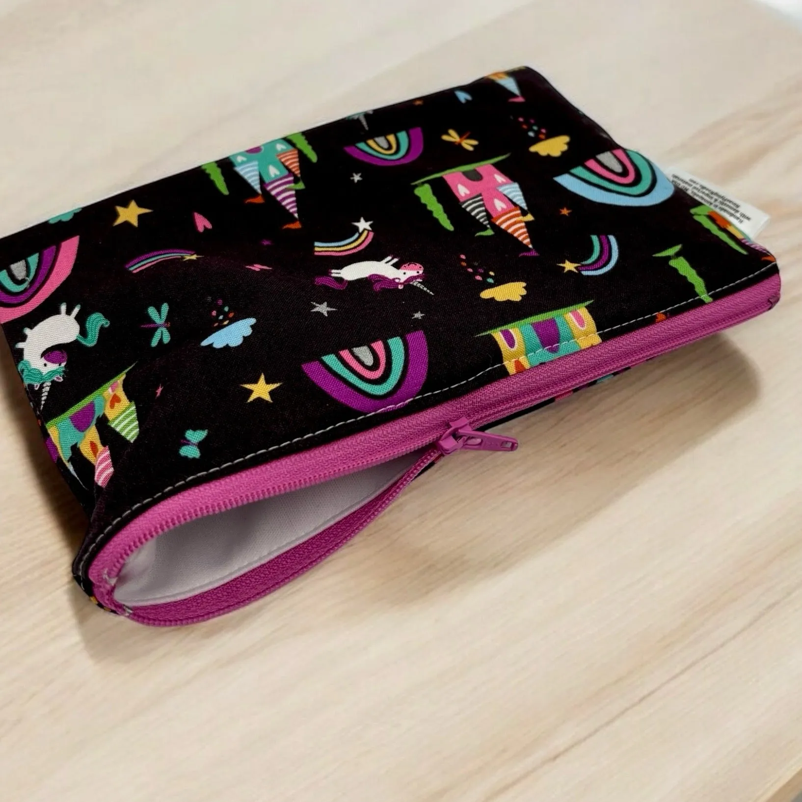 Snack Sized Reusable Zippered Bag Unicorn Kingdom