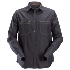 Snickers Allround Work Stretch Denim Men's Work Shirt-8555 with Antique Copper Details