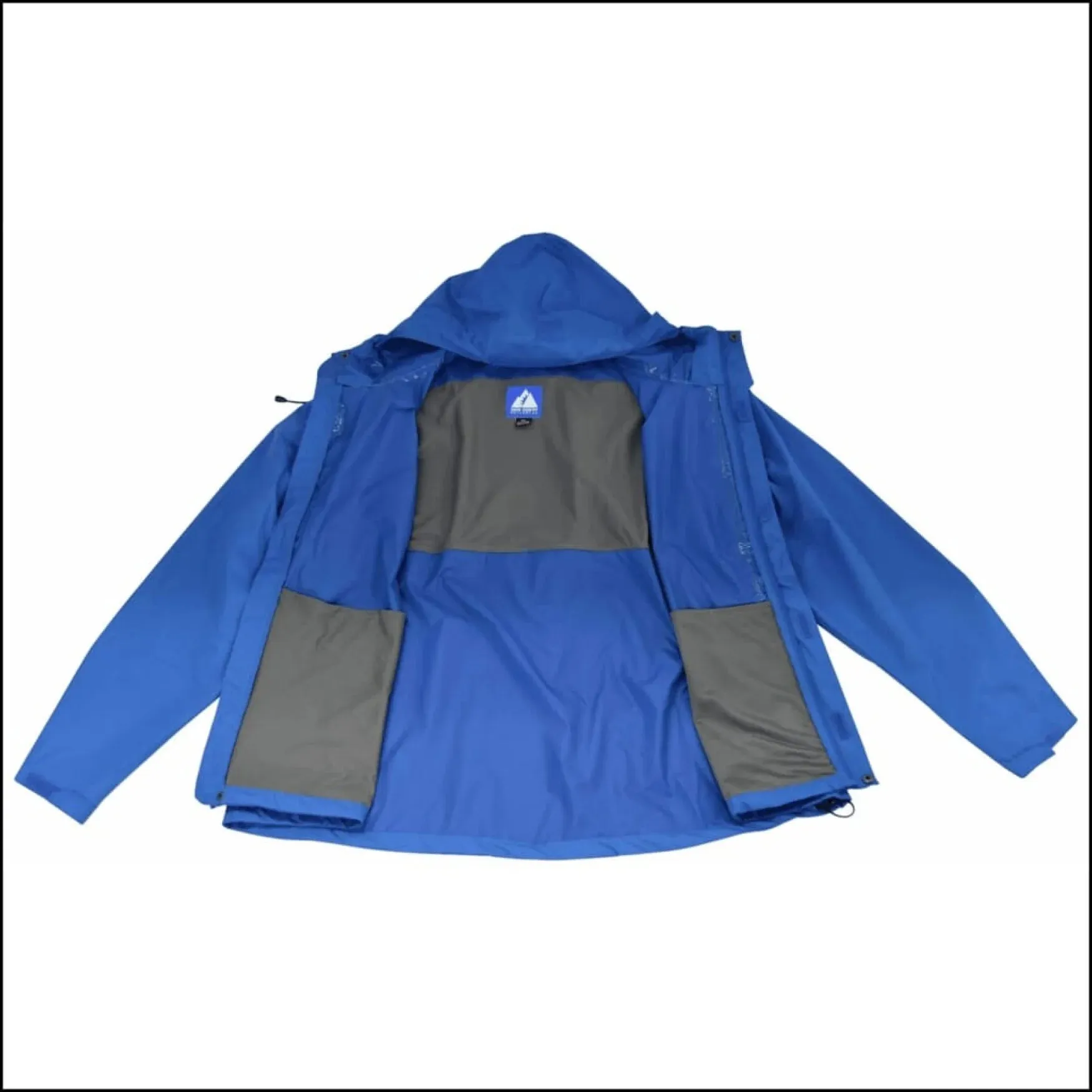 Snow Country Outerwear Mens Packable Hooded Rain Jacket Big Sizes 3XL-7XL Wind Breaker